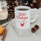 Merry Cluckmas Happy New Year Christmas Quotes Ceramic Mug 11oz Ichaku [Perfect Gifts Selection]