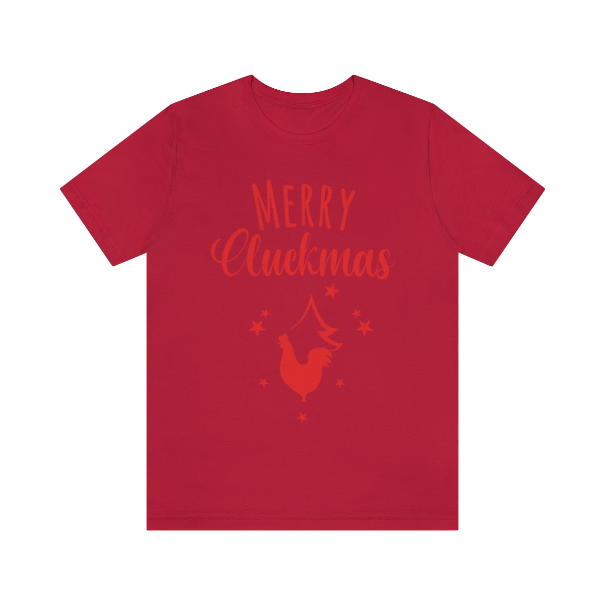 Merry Cluckmas Happy New Year Christmas Quotes Unisex Jersey Short Sleeve T-Shirt Ichaku [Perfect Gifts Selection]