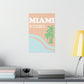 Miami Beach Florida Coordinates Minimal Art Premium Matte Vertical Posters Ichaku [Perfect Gifts Selection]