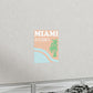 Miami Beach Florida Coordinates Minimal Art Premium Matte Vertical Posters Ichaku [Perfect Gifts Selection]