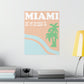 Miami Beach Florida Coordinates Minimal Art Premium Matte Vertical Posters Ichaku [Perfect Gifts Selection]