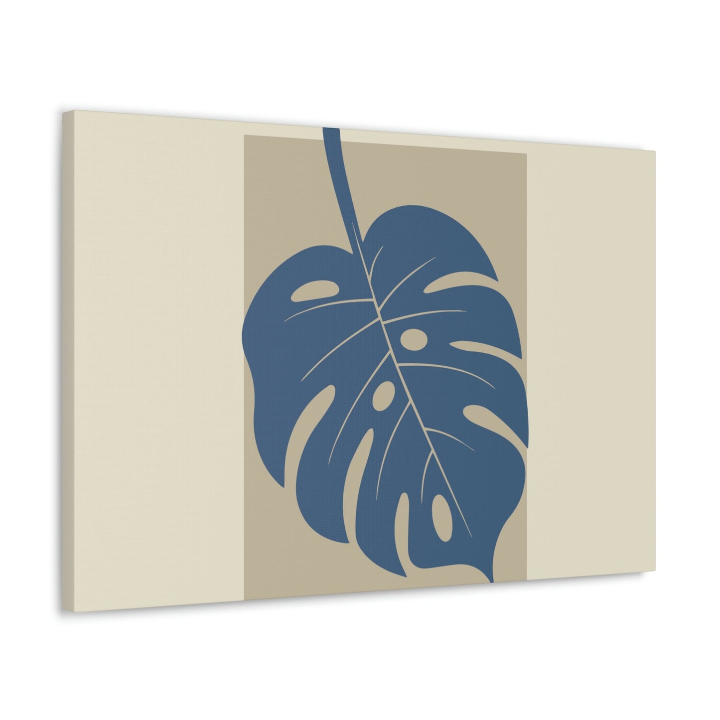 Monstera Leaf Modern Minimal Art Plant  Aesthetic Classic Art Canvas Gallery Wraps Ichaku [Perfect Gifts Selection]