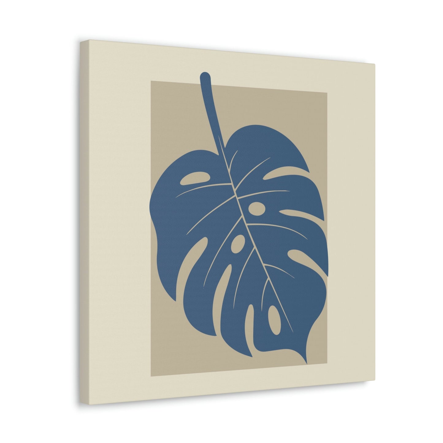 Monstera Leaf Modern Minimal Art Plant  Aesthetic Classic Art Canvas Gallery Wraps Ichaku [Perfect Gifts Selection]