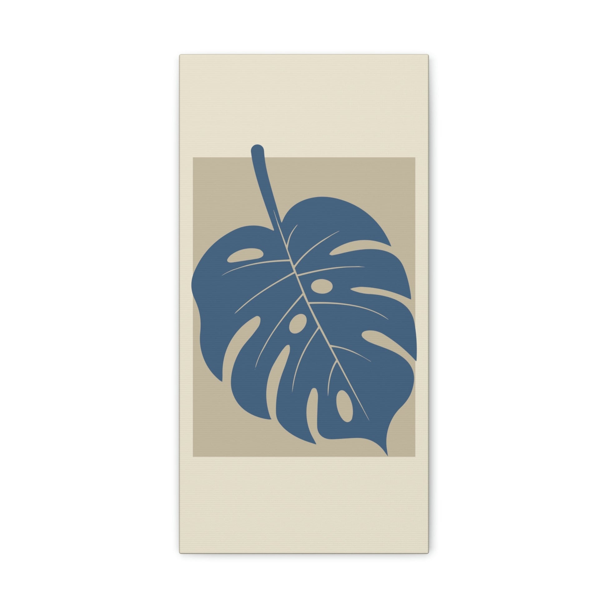 Monstera Leaf Modern Minimal Art Plant  Aesthetic Classic Art Canvas Gallery Wraps Ichaku [Perfect Gifts Selection]