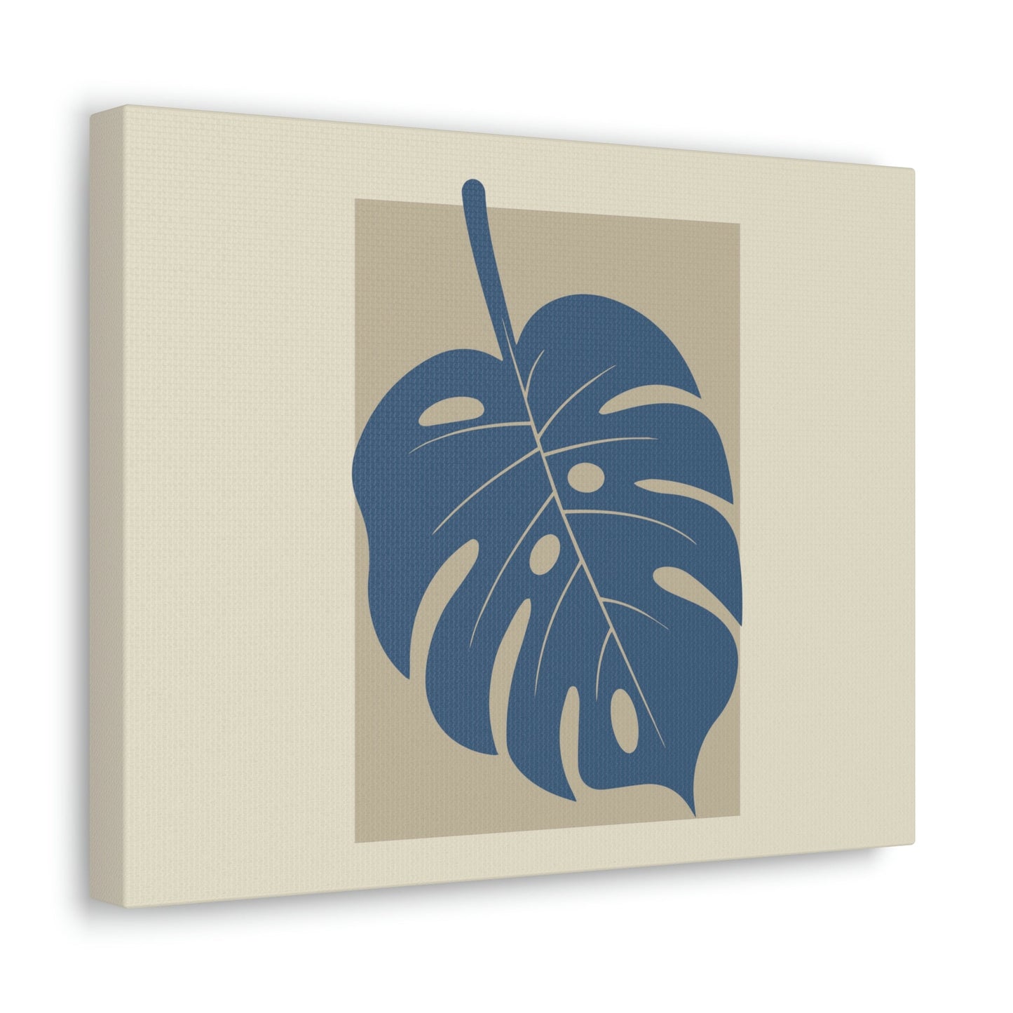 Monstera Leaf Modern Minimal Art Plant  Aesthetic Classic Art Canvas Gallery Wraps Ichaku [Perfect Gifts Selection]