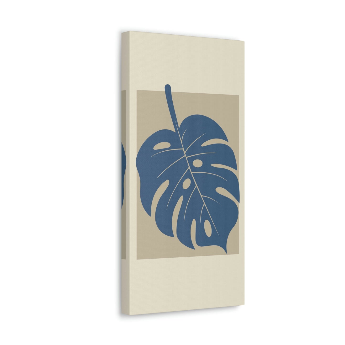 Monstera Leaf Modern Minimal Art Plant  Aesthetic Classic Art Canvas Gallery Wraps Ichaku [Perfect Gifts Selection]