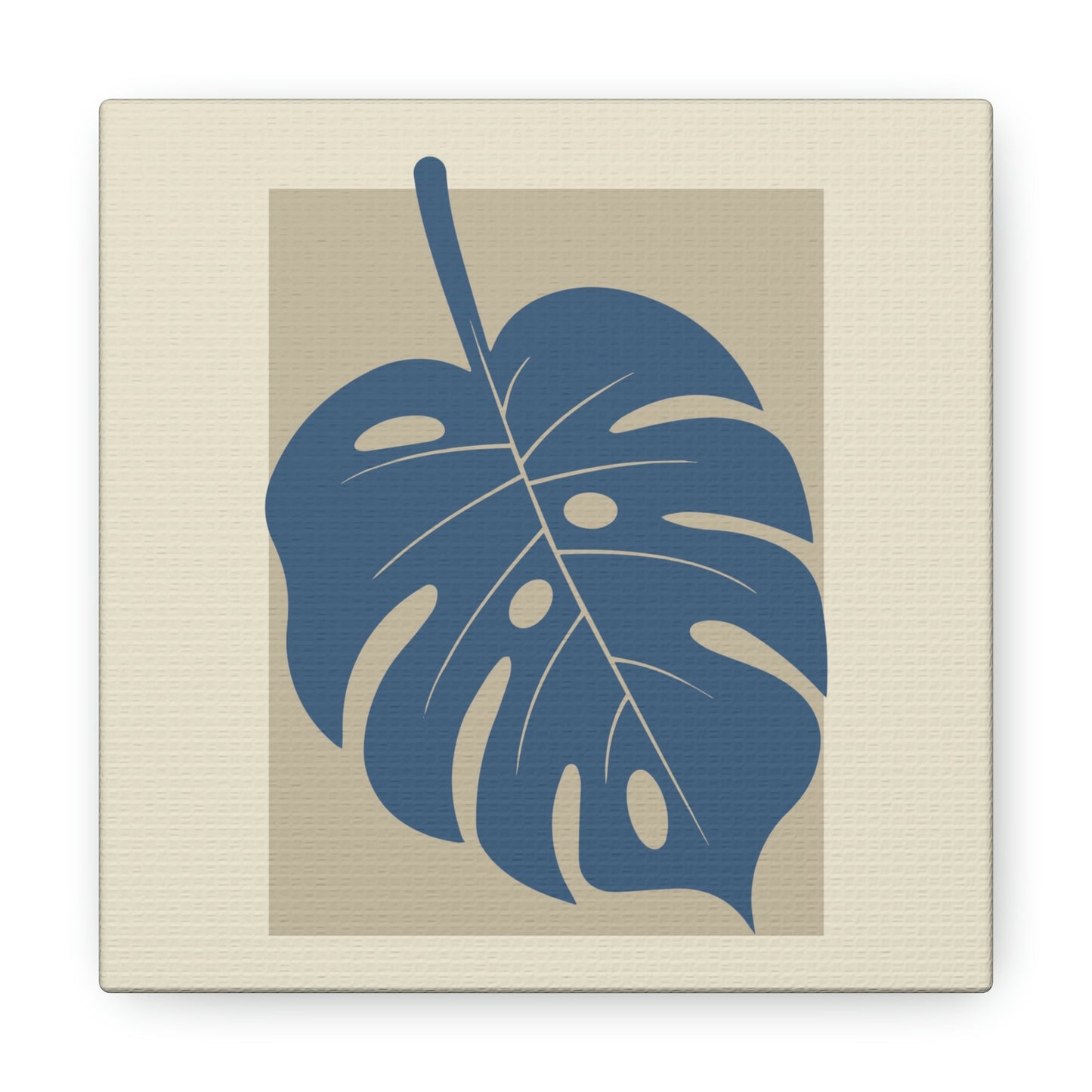 Monstera Leaf Modern Minimal Art Plant  Aesthetic Classic Art Canvas Gallery Wraps Ichaku [Perfect Gifts Selection]