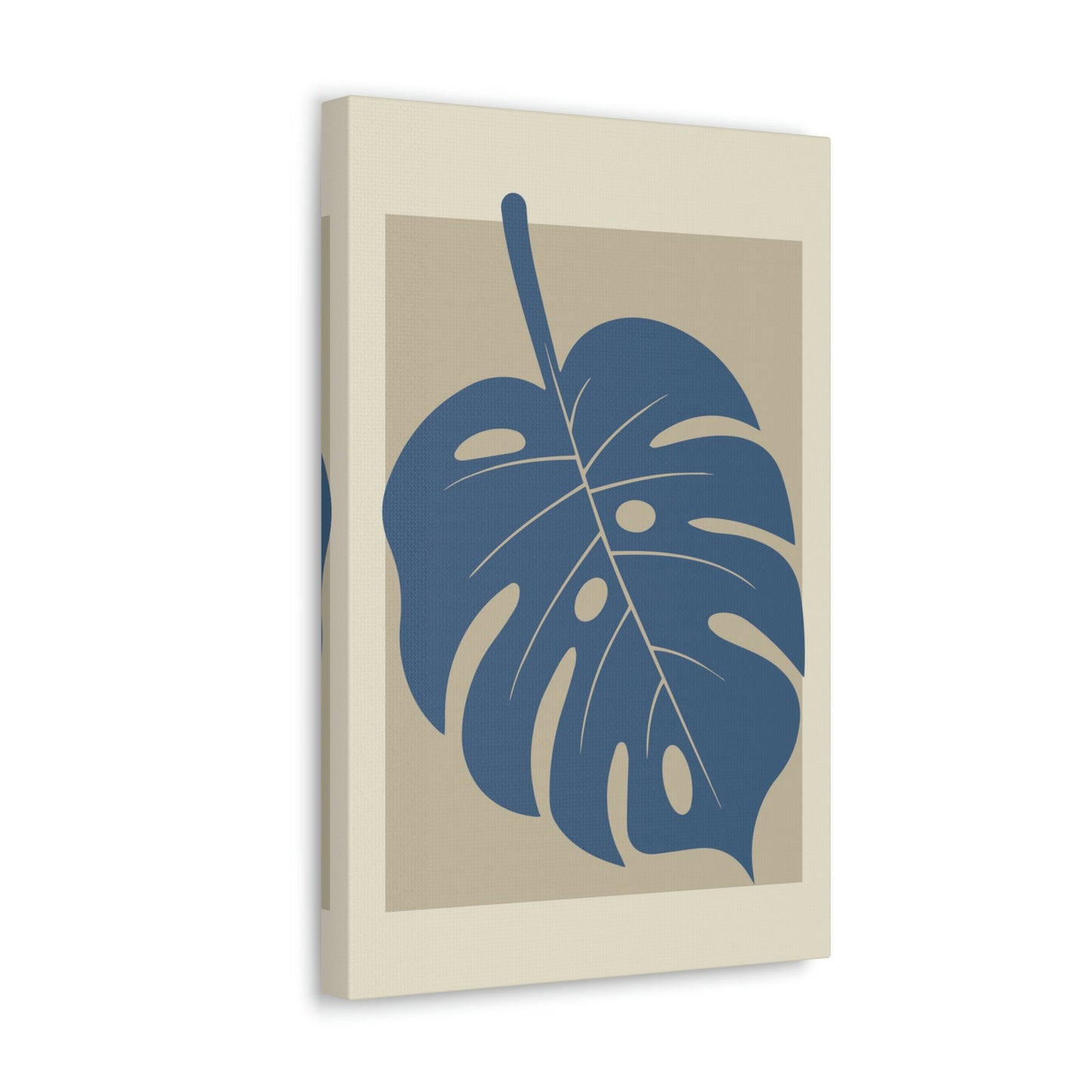 Monstera Leaf Modern Minimal Art Plant  Aesthetic Classic Art Canvas Gallery Wraps Ichaku [Perfect Gifts Selection]