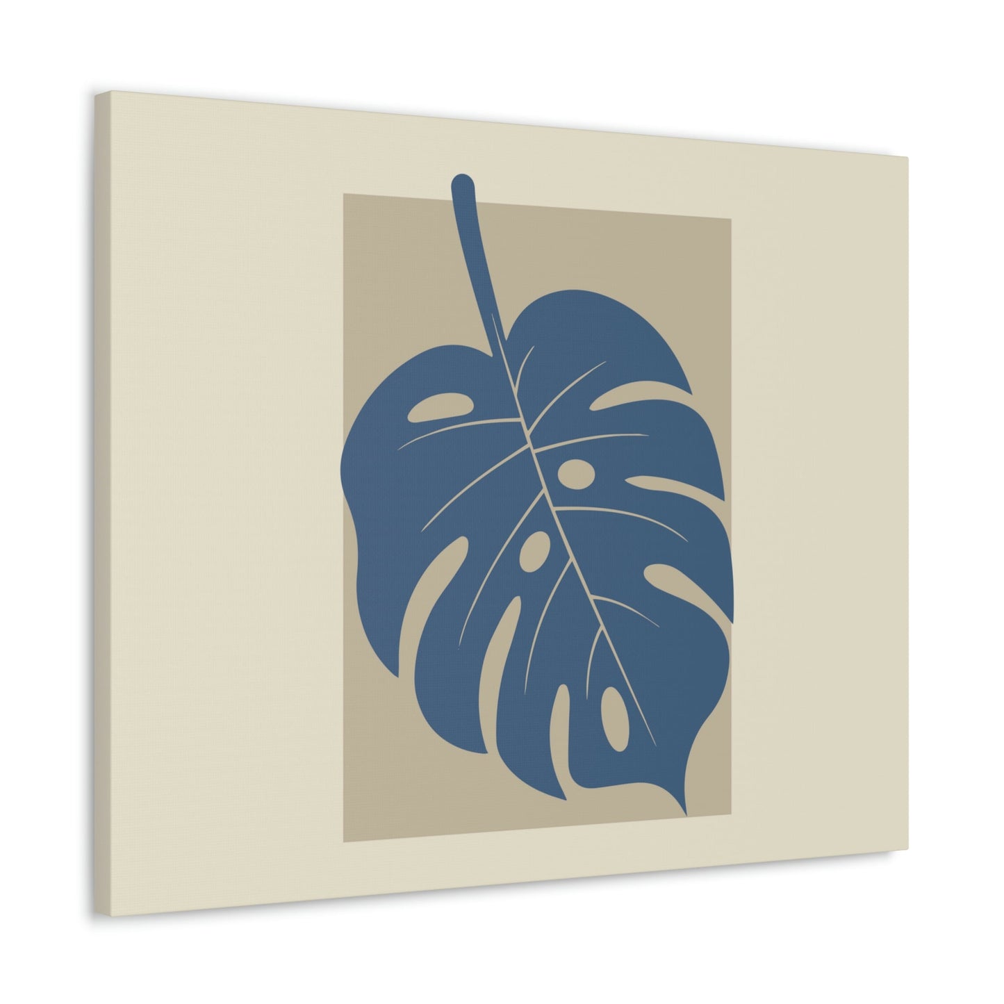 Monstera Leaf Modern Minimal Art Plant  Aesthetic Classic Art Canvas Gallery Wraps Ichaku [Perfect Gifts Selection]