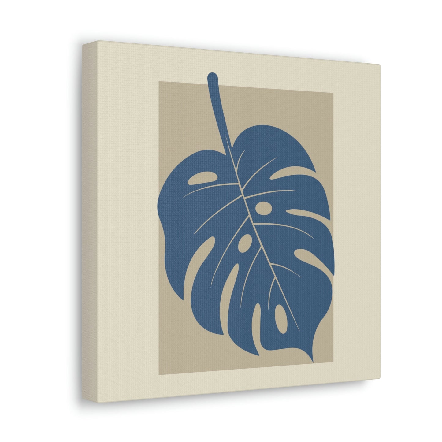 Monstera Leaf Modern Minimal Art Plant  Aesthetic Classic Art Canvas Gallery Wraps Ichaku [Perfect Gifts Selection]