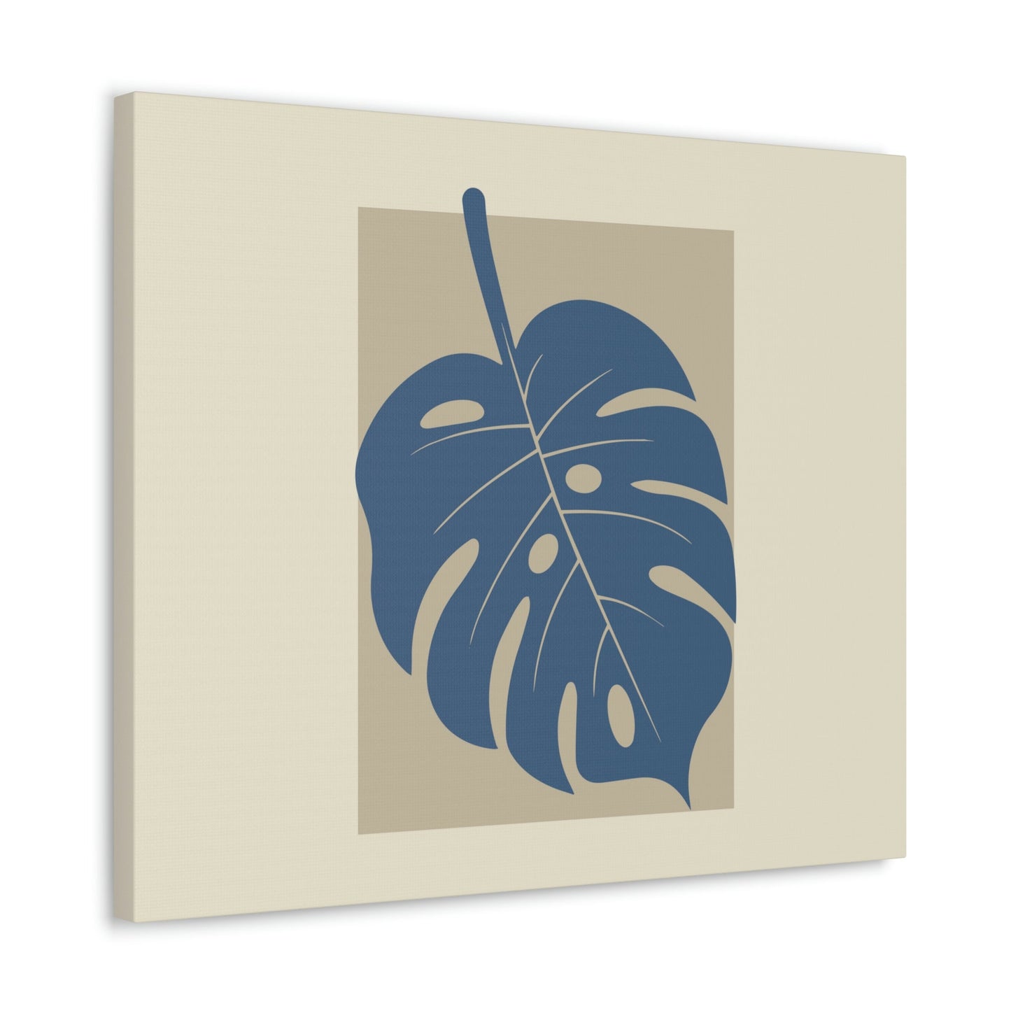 Monstera Leaf Modern Minimal Art Plant  Aesthetic Classic Art Canvas Gallery Wraps Ichaku [Perfect Gifts Selection]