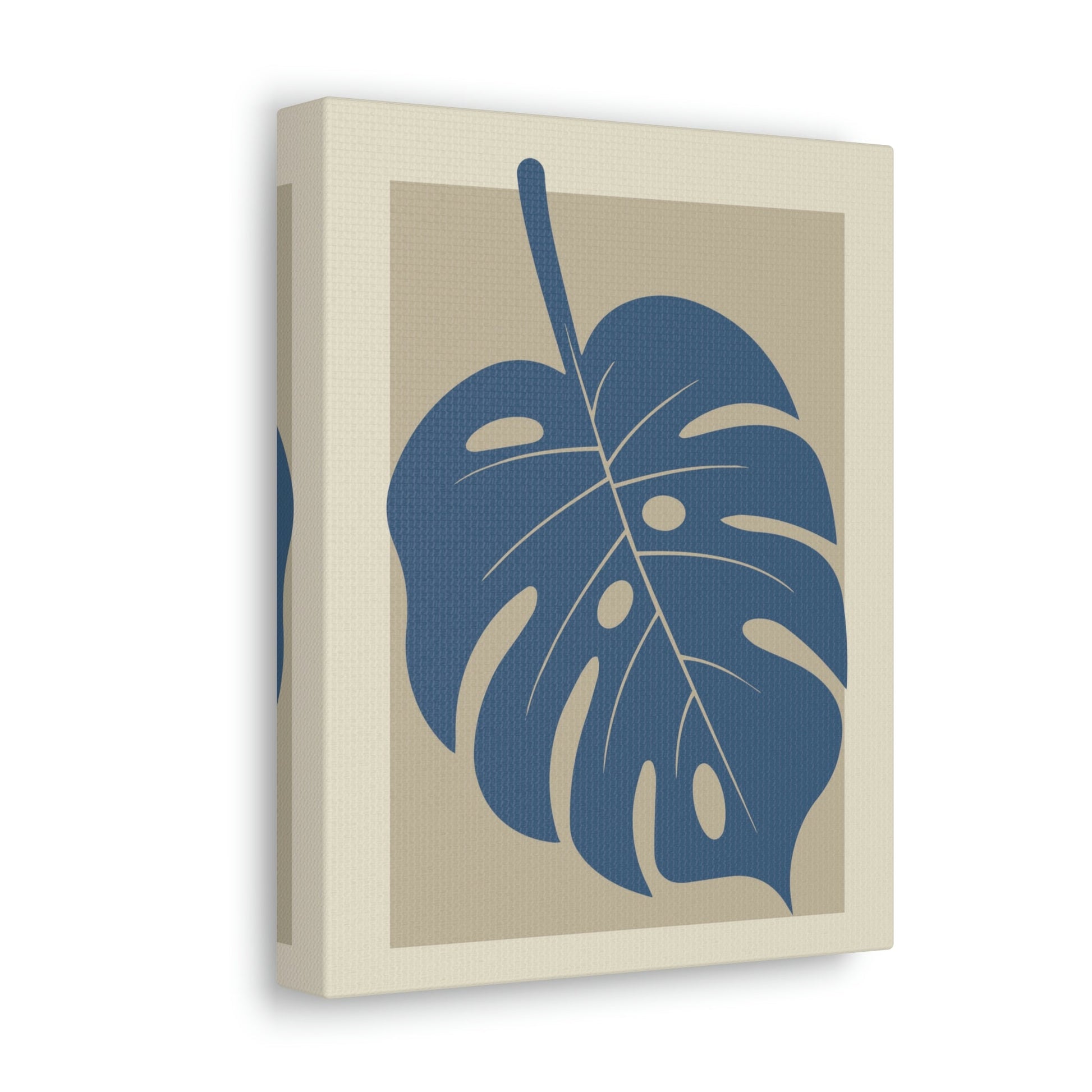 Monstera Leaf Modern Minimal Art Plant  Aesthetic Classic Art Canvas Gallery Wraps Ichaku [Perfect Gifts Selection]