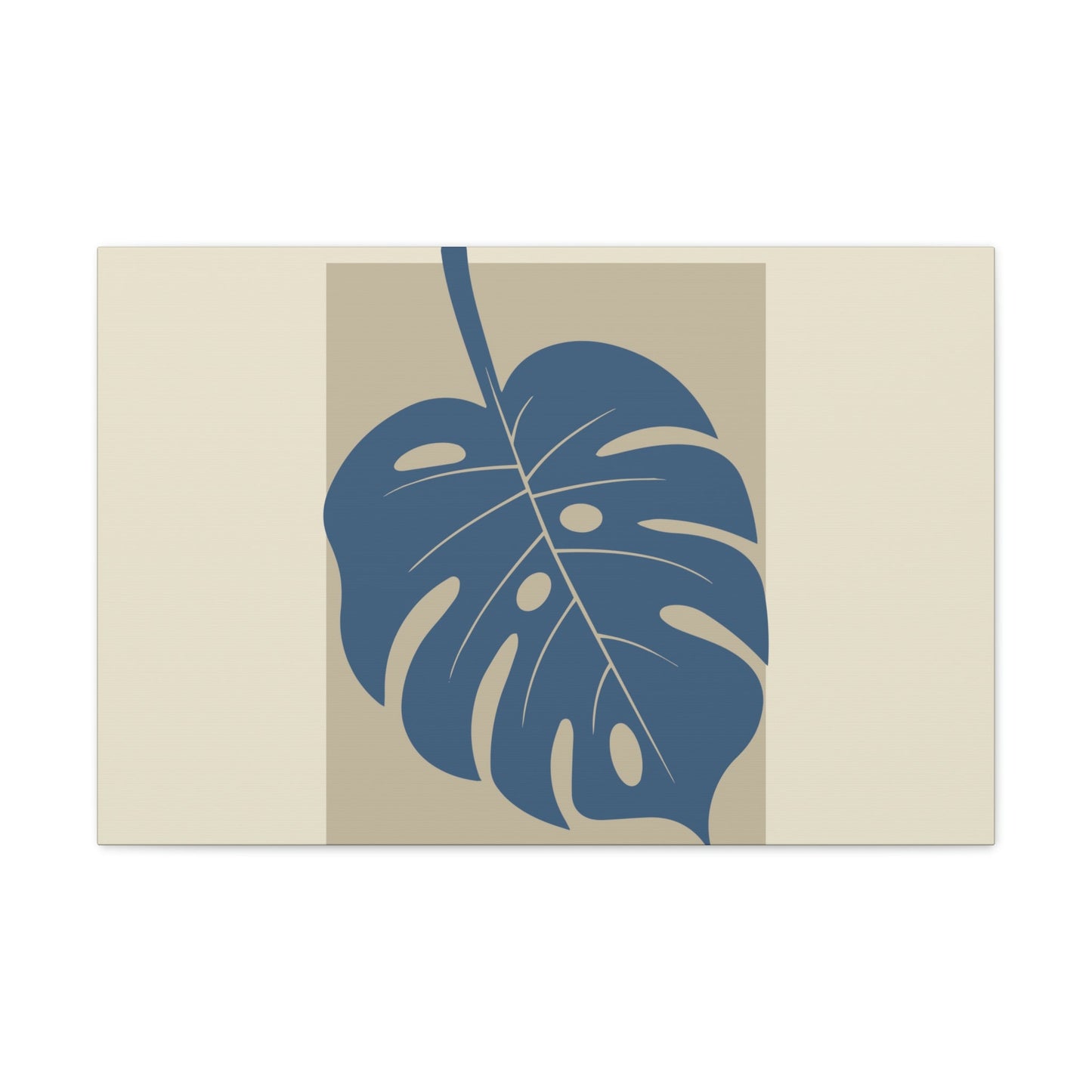 Monstera Leaf Modern Minimal Art Plant  Aesthetic Classic Art Canvas Gallery Wraps Ichaku [Perfect Gifts Selection]