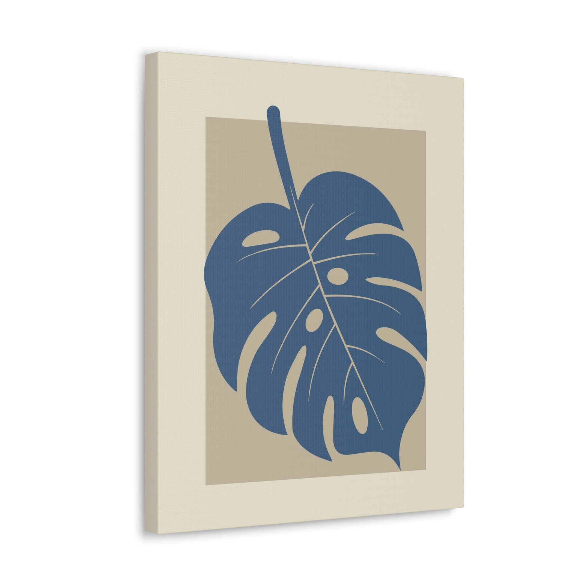 Monstera Leaf Modern Minimal Art Plant  Aesthetic Classic Art Canvas Gallery Wraps Ichaku [Perfect Gifts Selection]