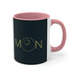 Moon Aesthetic Typography Graphic Drawing Art Accent Coffee Mug 11oz Ichaku [Perfect Gifts Selection]