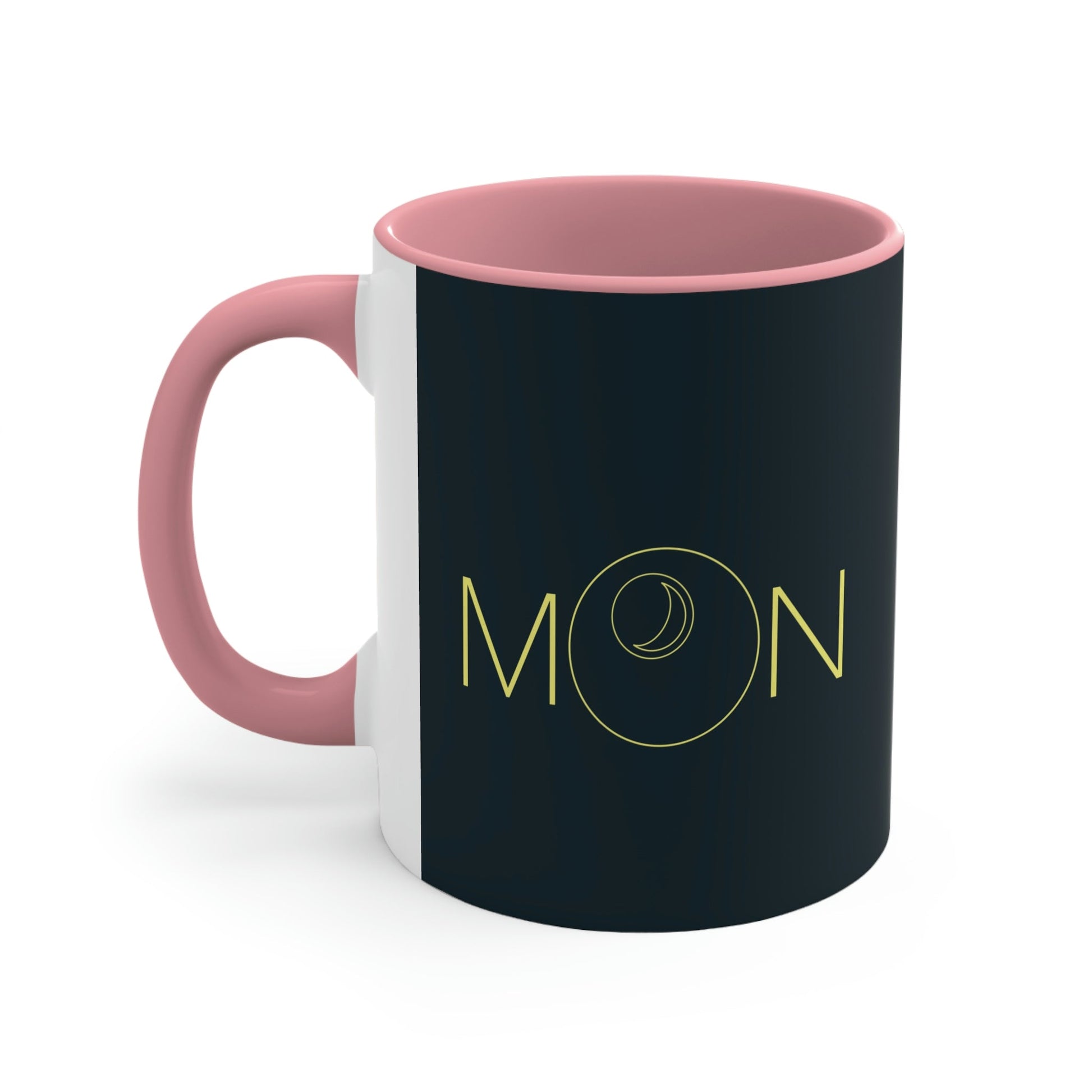 Moon Aesthetic Typography Graphic Drawing Art Accent Coffee Mug 11oz Ichaku [Perfect Gifts Selection]