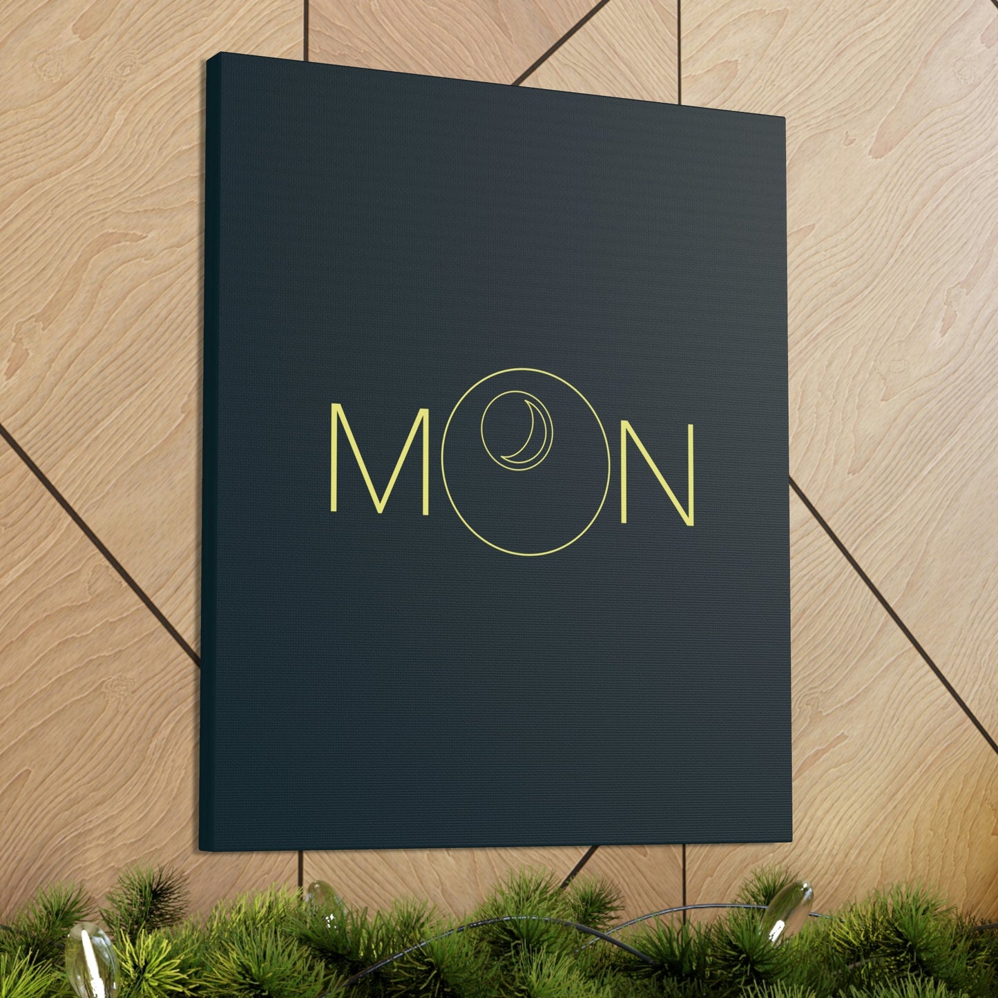 Moon Aesthetic Typography Graphic Drawing Classic Art Canvas Gallery Wraps Ichaku [Perfect Gifts Selection]