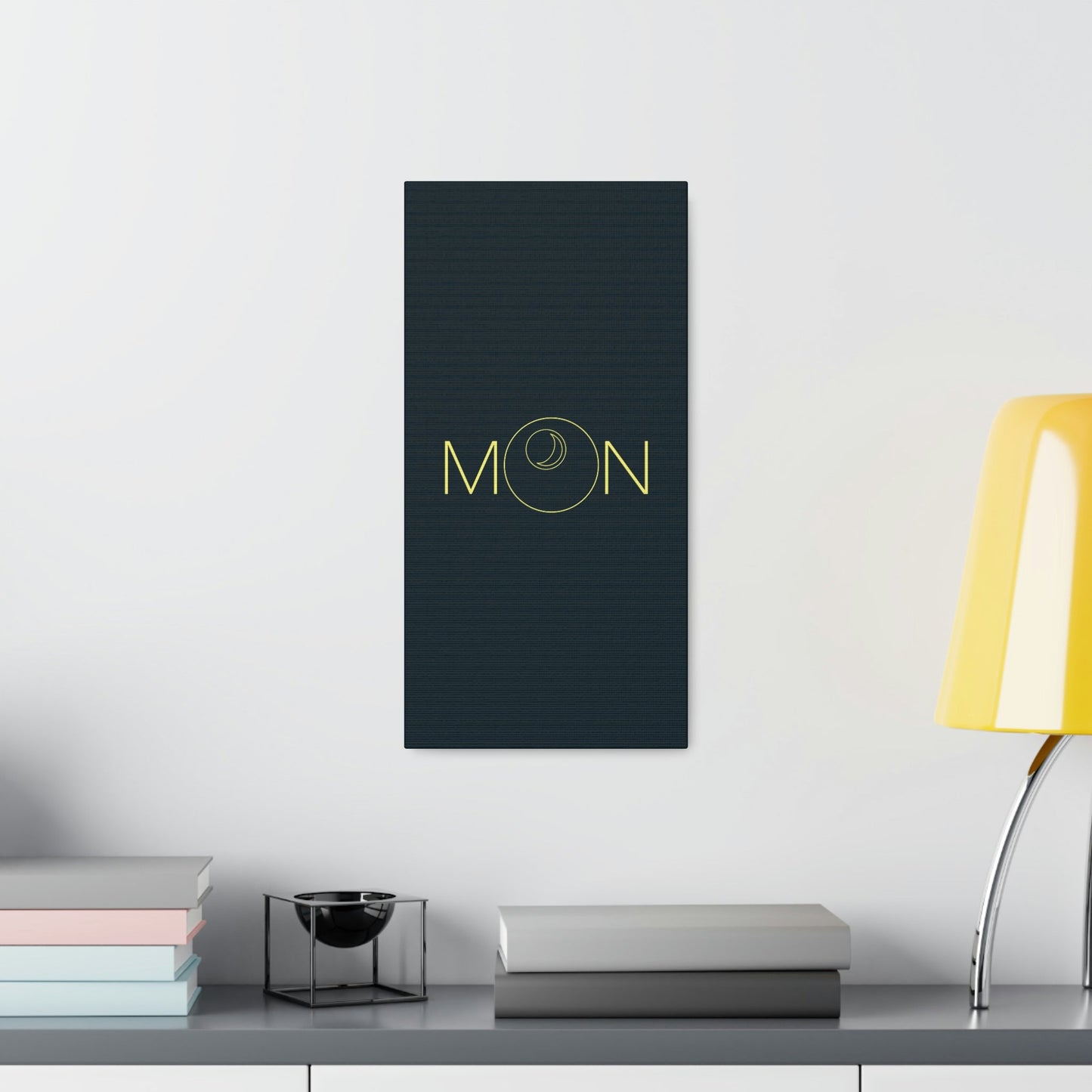 Moon Aesthetic Typography Graphic Drawing Classic Art Canvas Gallery Wraps Ichaku [Perfect Gifts Selection]