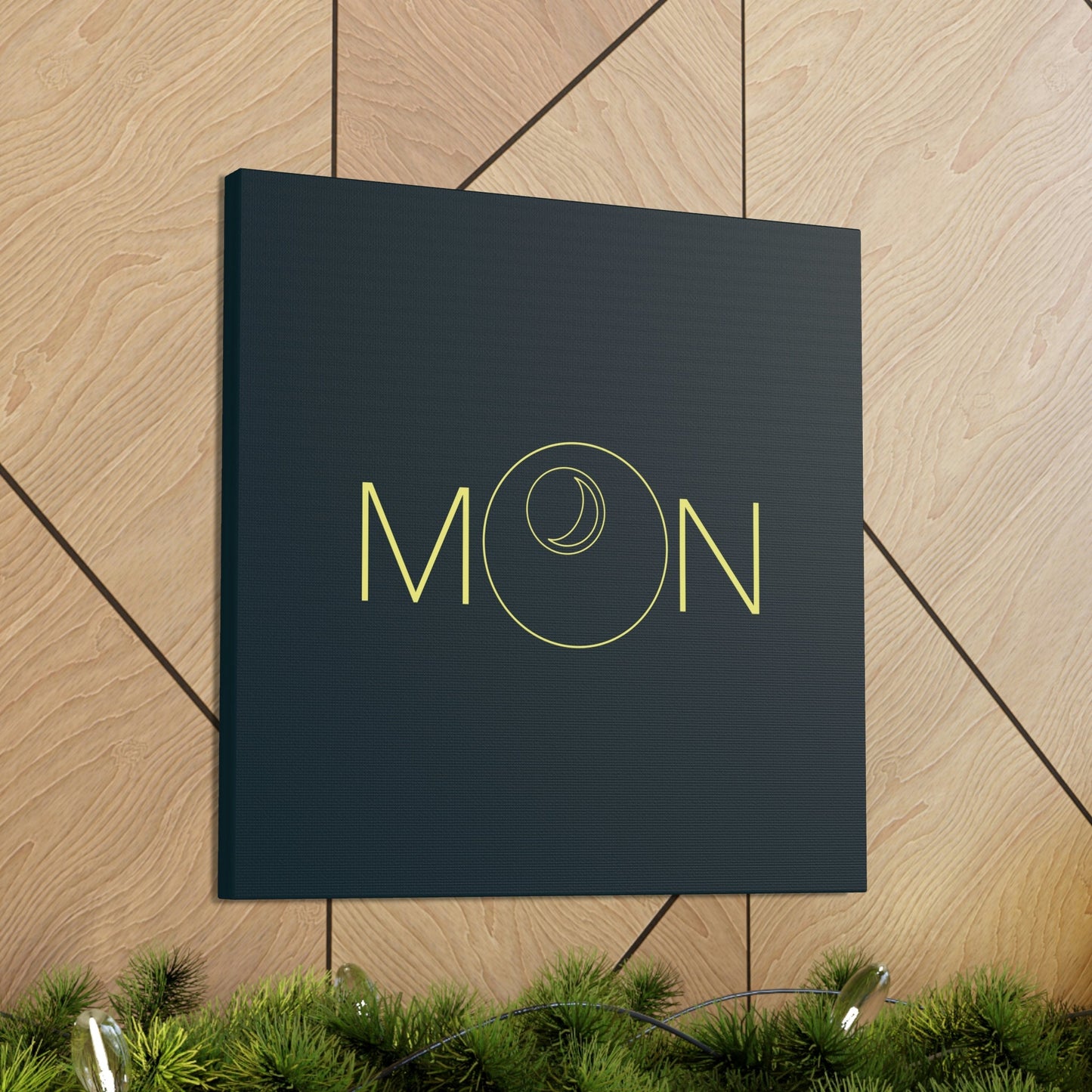 Moon Aesthetic Typography Graphic Drawing Classic Art Canvas Gallery Wraps Ichaku [Perfect Gifts Selection]