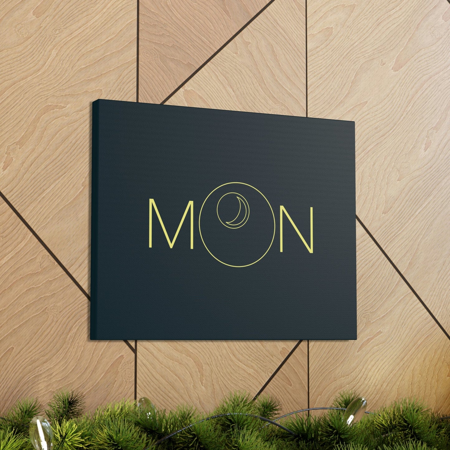 Moon Aesthetic Typography Graphic Drawing Classic Art Canvas Gallery Wraps Ichaku [Perfect Gifts Selection]