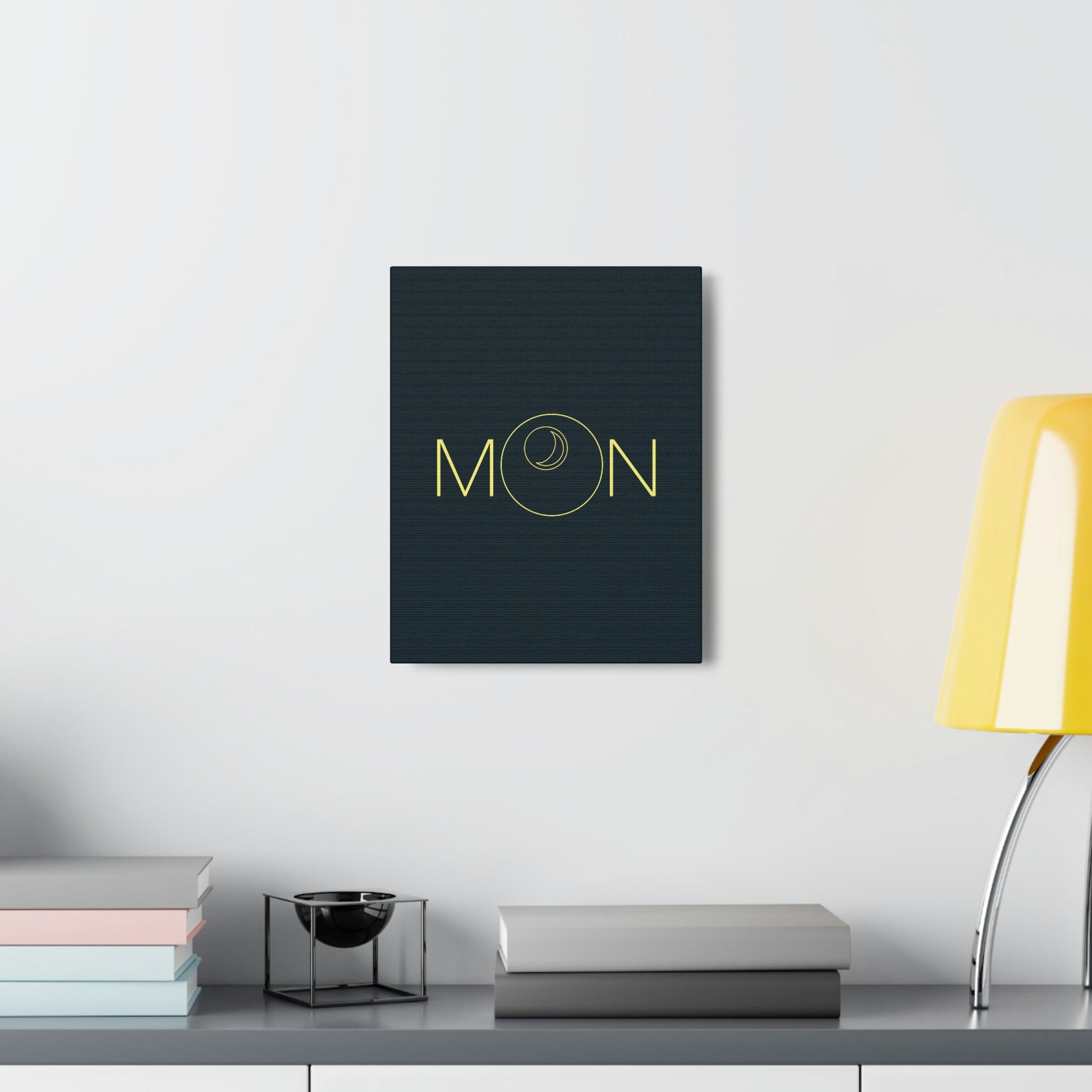 Moon Aesthetic Typography Graphic Drawing Classic Art Canvas Gallery Wraps Ichaku [Perfect Gifts Selection]