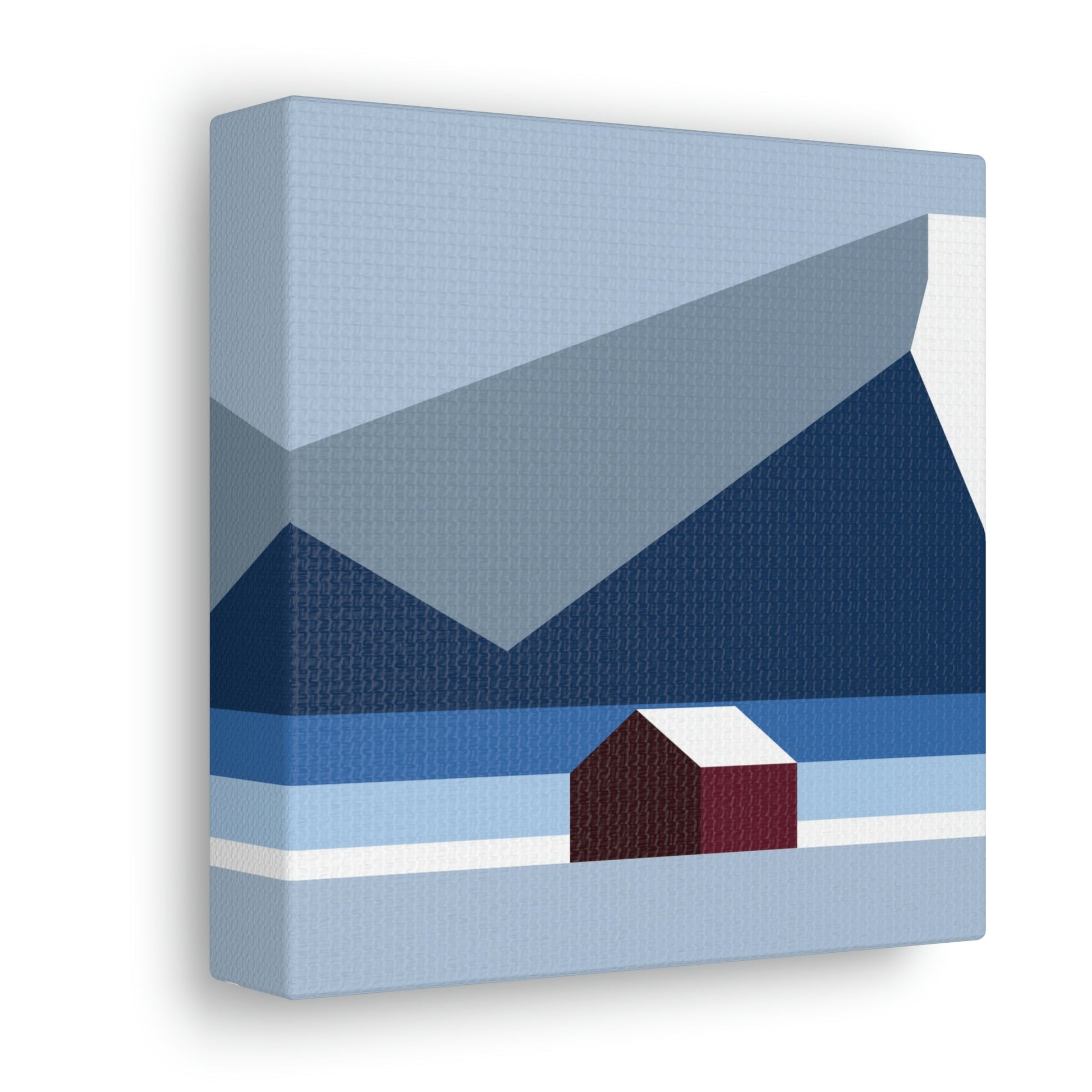 Mountain House Minimal Art Natural Graphic Aesthetic Classic Art Canvas Gallery Wraps Ichaku [Perfect Gifts Selection]