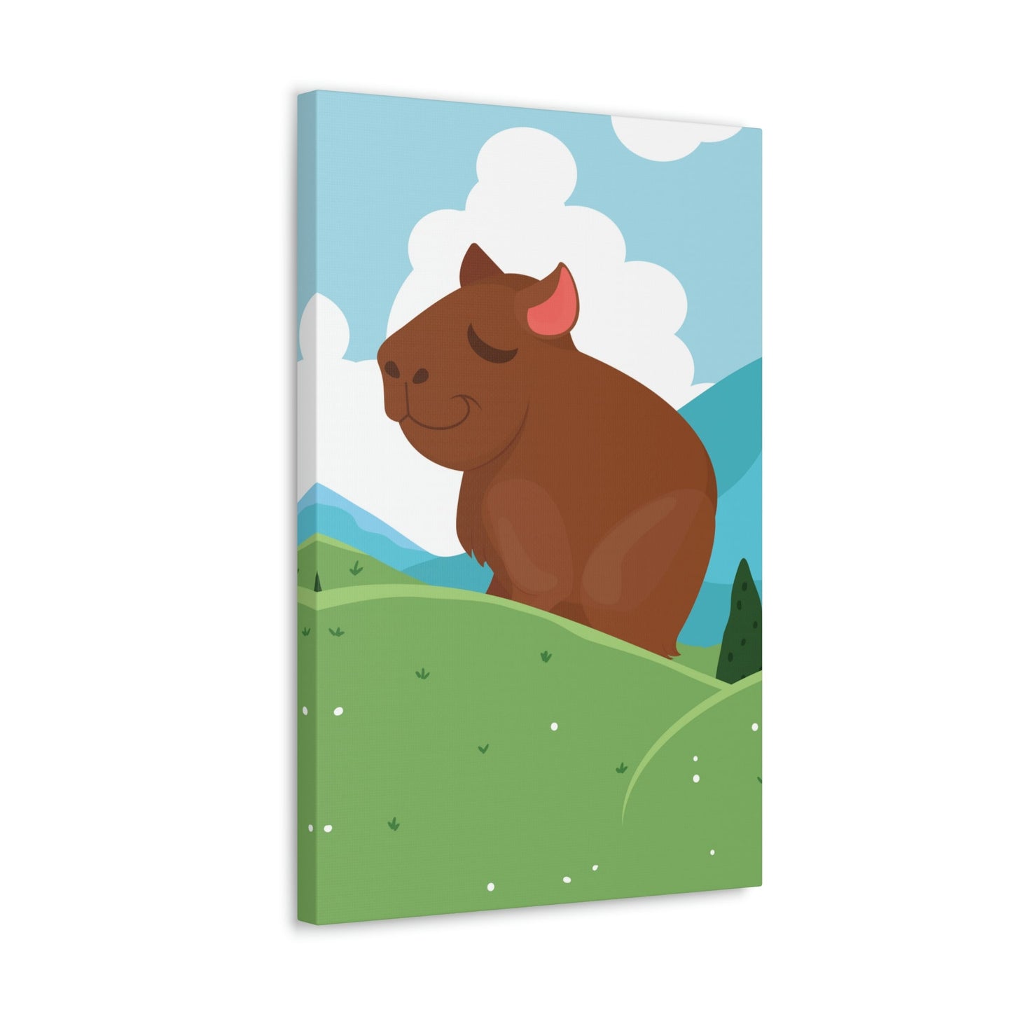 Mountain Wild Capybara Cute Funny Anime Aesthetic Classic Art Canvas Gallery Wraps Ichaku [Perfect Gifts Selection]