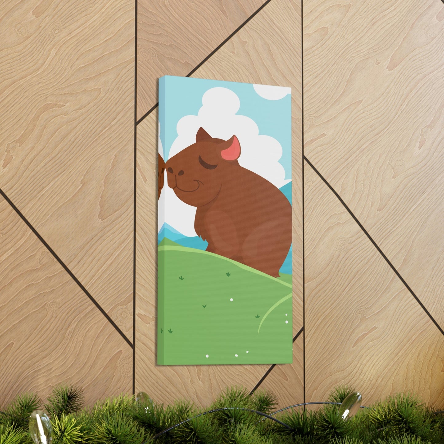 Mountain Wild Capybara Cute Funny Anime Aesthetic Classic Art Canvas Gallery Wraps Ichaku [Perfect Gifts Selection]