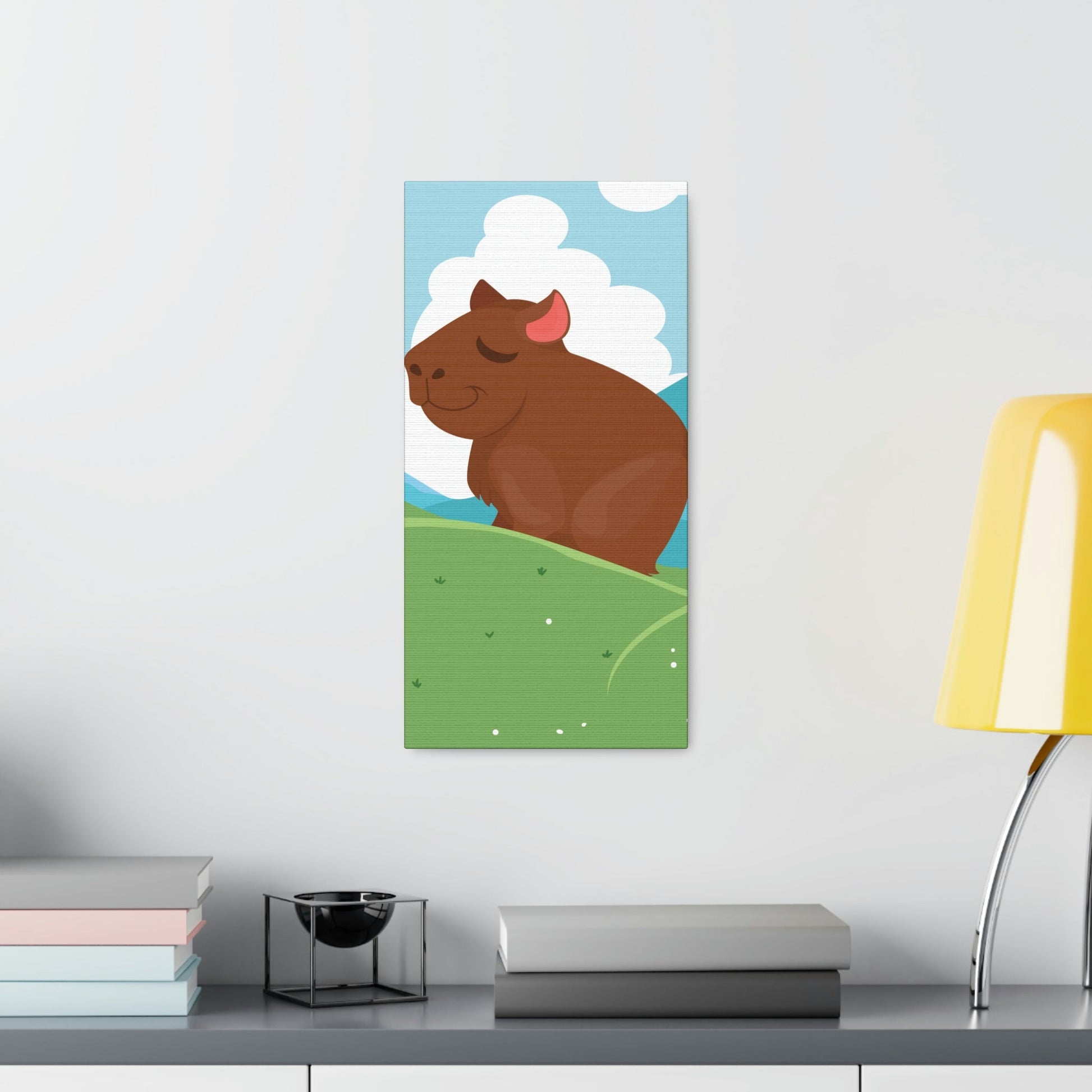 Mountain Wild Capybara Cute Funny Anime Aesthetic Classic Art Canvas Gallery Wraps Ichaku [Perfect Gifts Selection]