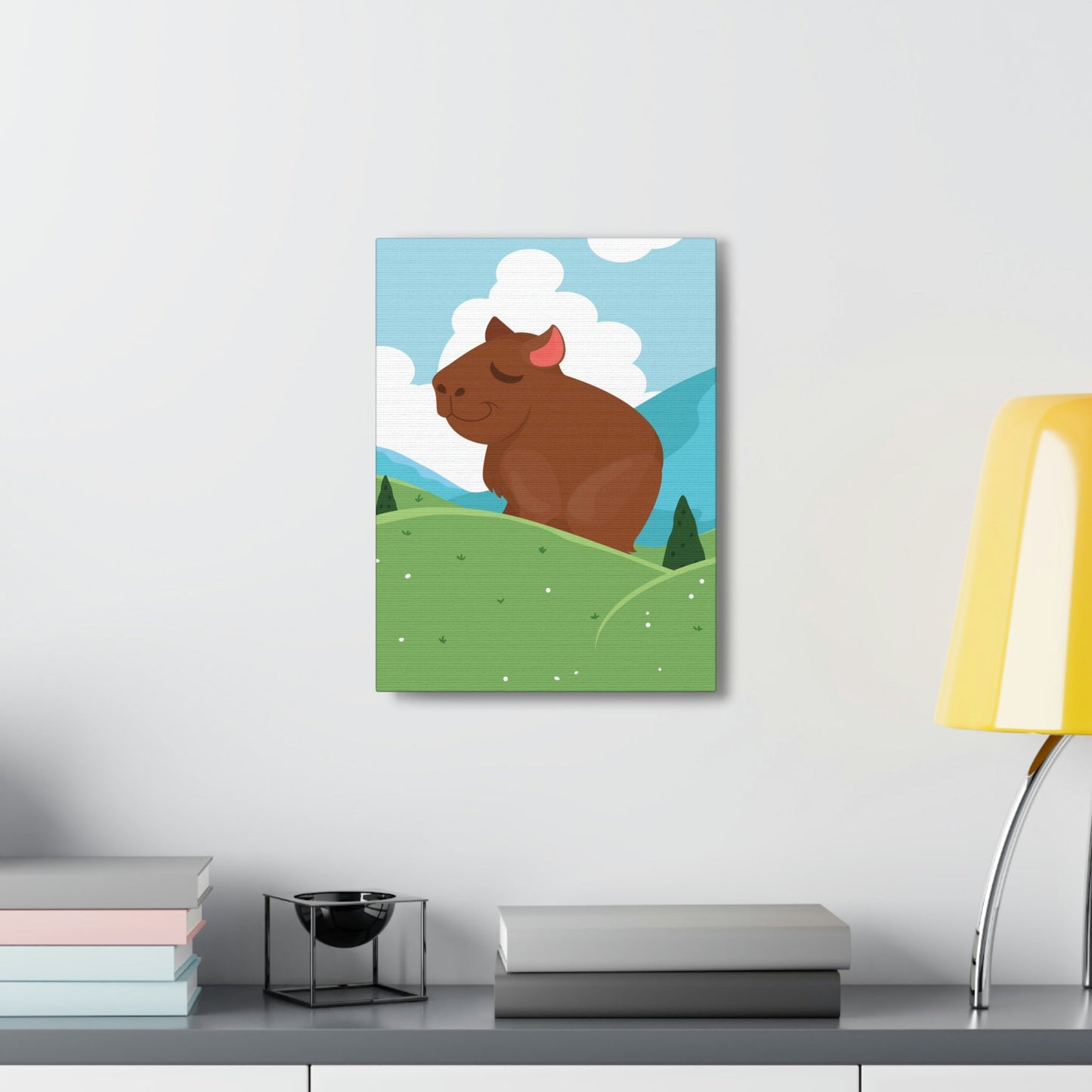 Mountain Wild Capybara Cute Funny Anime Aesthetic Classic Art Canvas Gallery Wraps Ichaku [Perfect Gifts Selection]