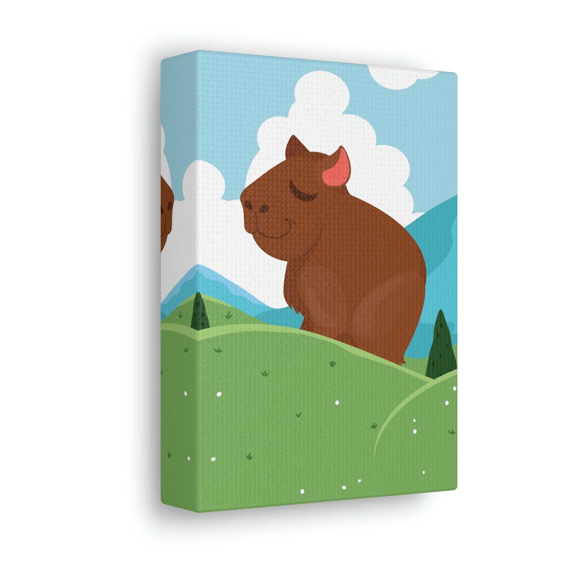 Mountain Wild Capybara Cute Funny Anime Aesthetic Classic Art Canvas Gallery Wraps Ichaku [Perfect Gifts Selection]