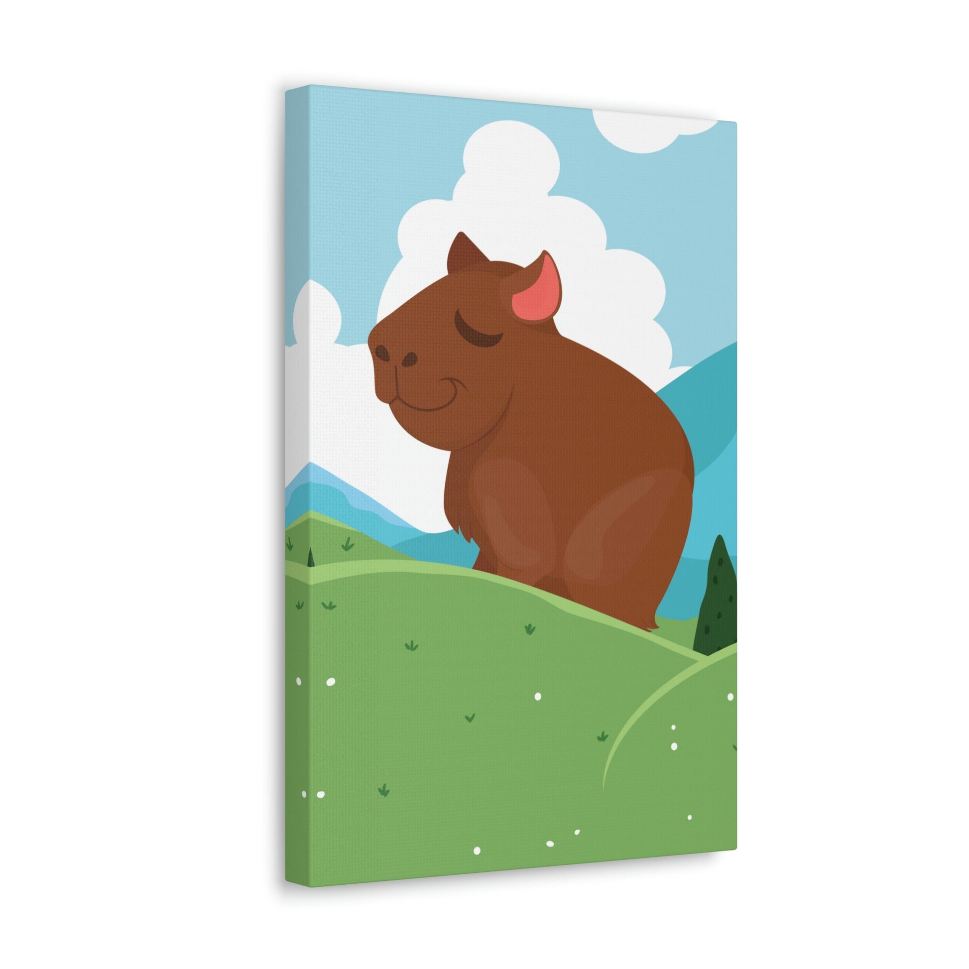 Mountain Wild Capybara Cute Funny Anime Aesthetic Classic Art Canvas Gallery Wraps Ichaku [Perfect Gifts Selection]