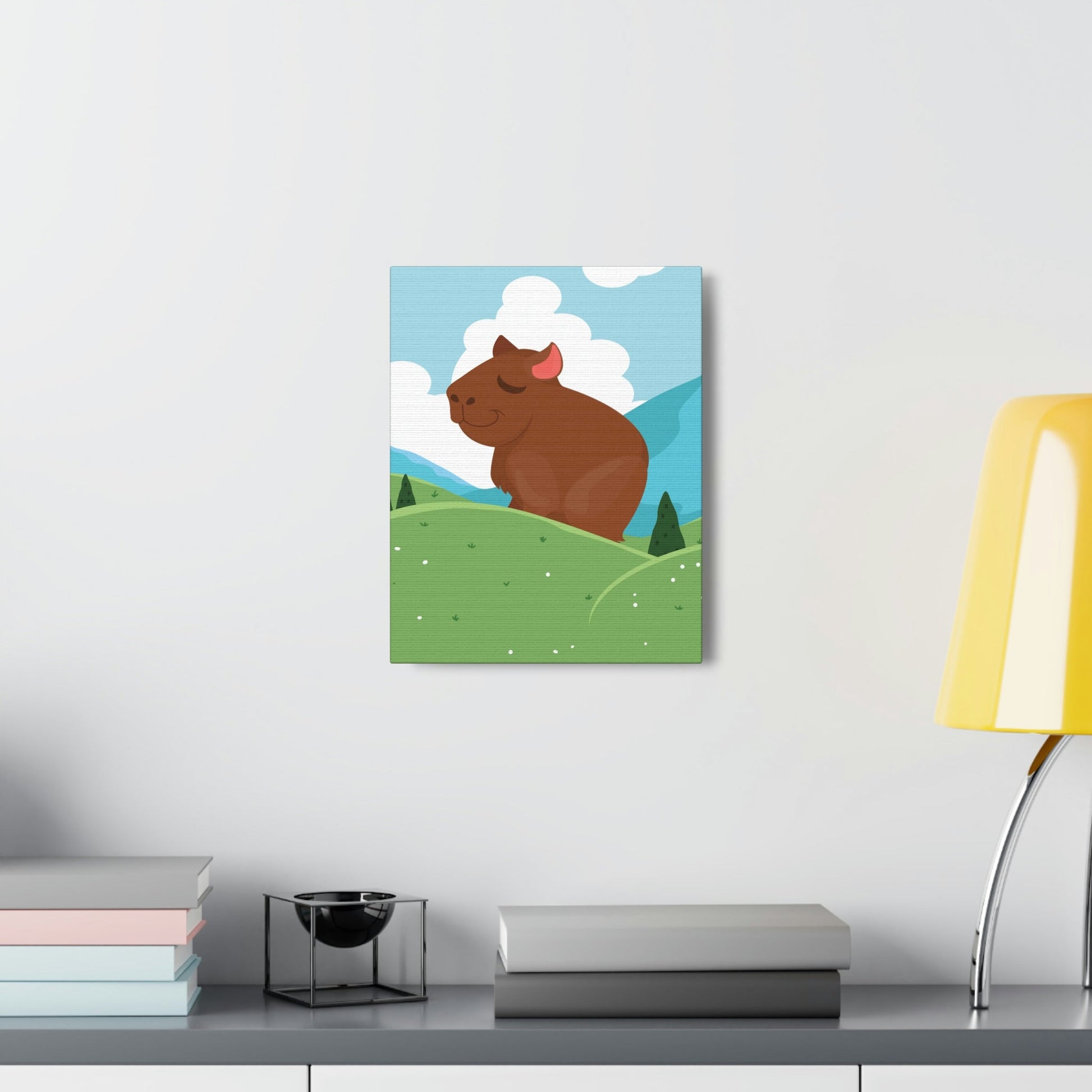 Mountain Wild Capybara Cute Funny Anime Aesthetic Classic Art Canvas Gallery Wraps Ichaku [Perfect Gifts Selection]