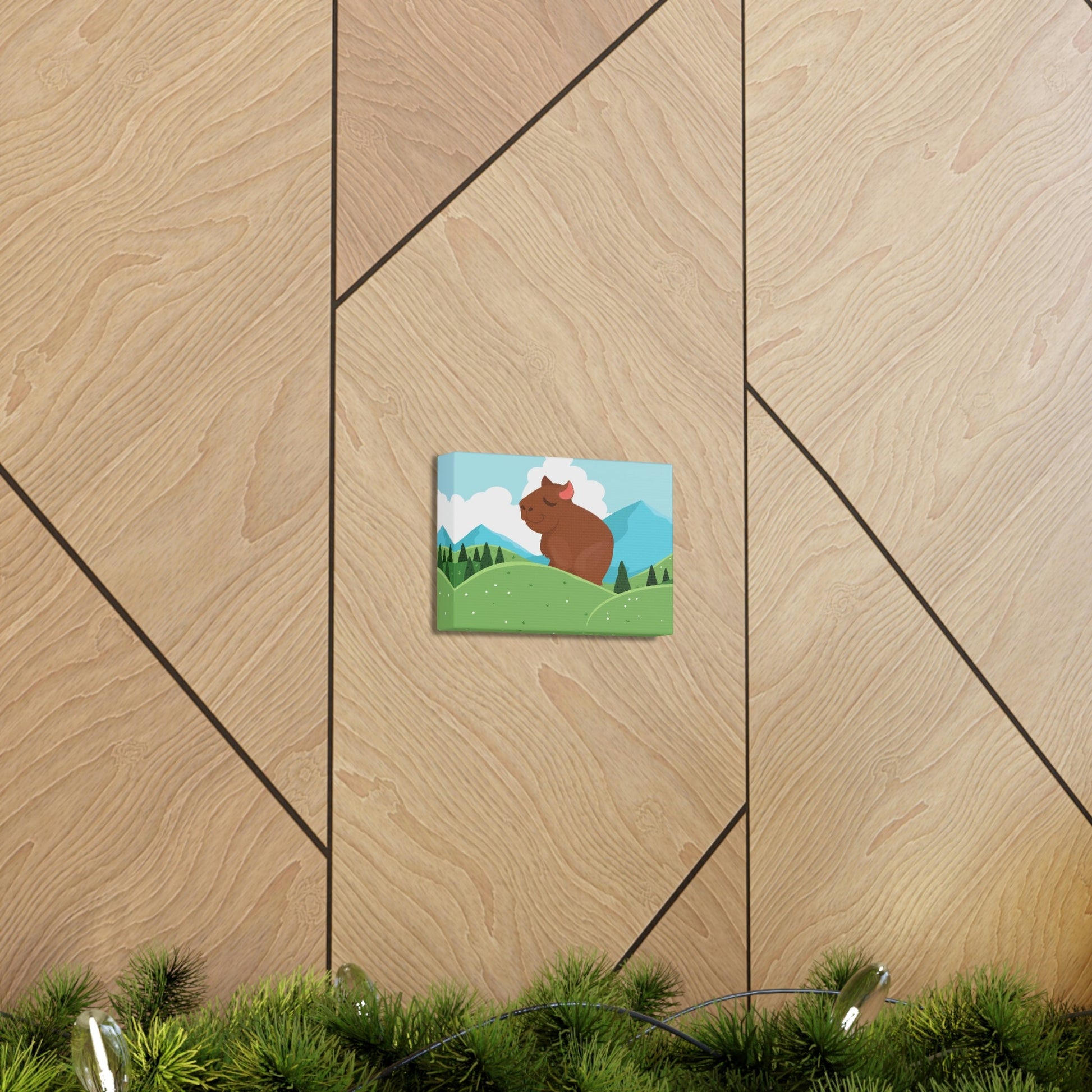 Mountain Wild Capybara Cute Funny Anime Aesthetic Classic Art Canvas Gallery Wraps Ichaku [Perfect Gifts Selection]