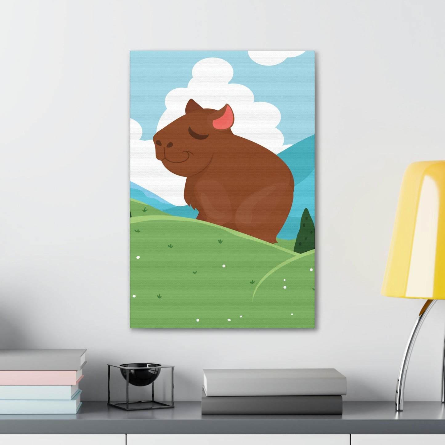 Mountain Wild Capybara Cute Funny Anime Aesthetic Classic Art Canvas Gallery Wraps Ichaku [Perfect Gifts Selection]