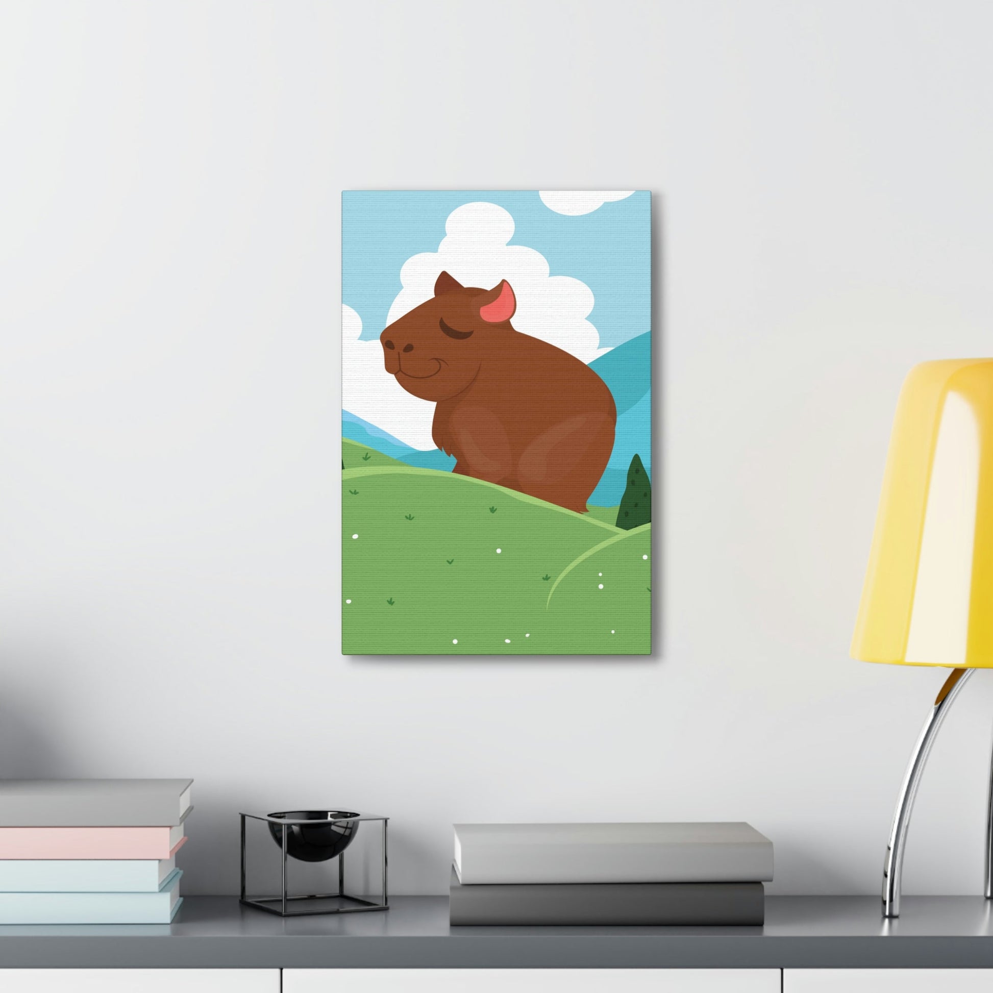 Mountain Wild Capybara Cute Funny Anime Aesthetic Classic Art Canvas Gallery Wraps Ichaku [Perfect Gifts Selection]