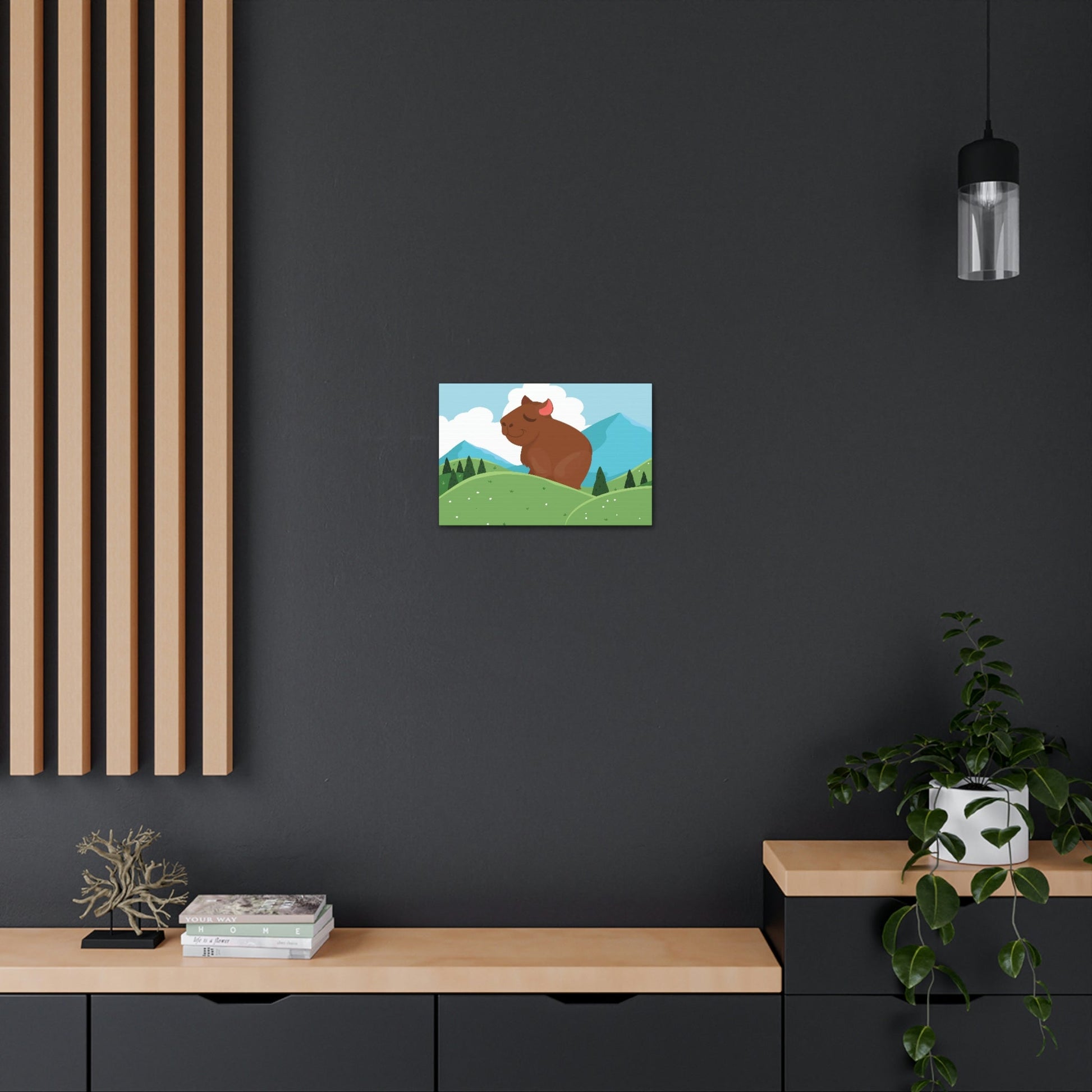 Mountain Wild Capybara Cute Funny Anime Aesthetic Classic Art Canvas Gallery Wraps Ichaku [Perfect Gifts Selection]