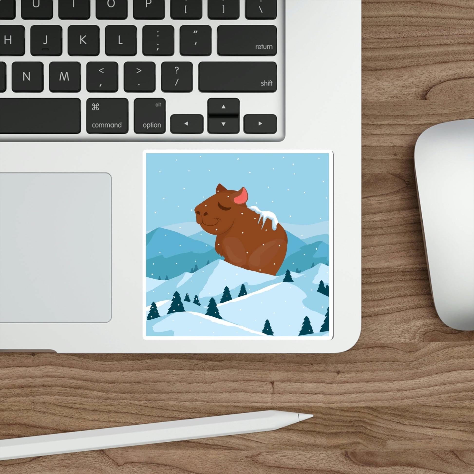 Mountain Wild Capybara Cute Funny Anime Art Cartoon Die-Cut Sticker Ichaku [Perfect Gifts Selection]