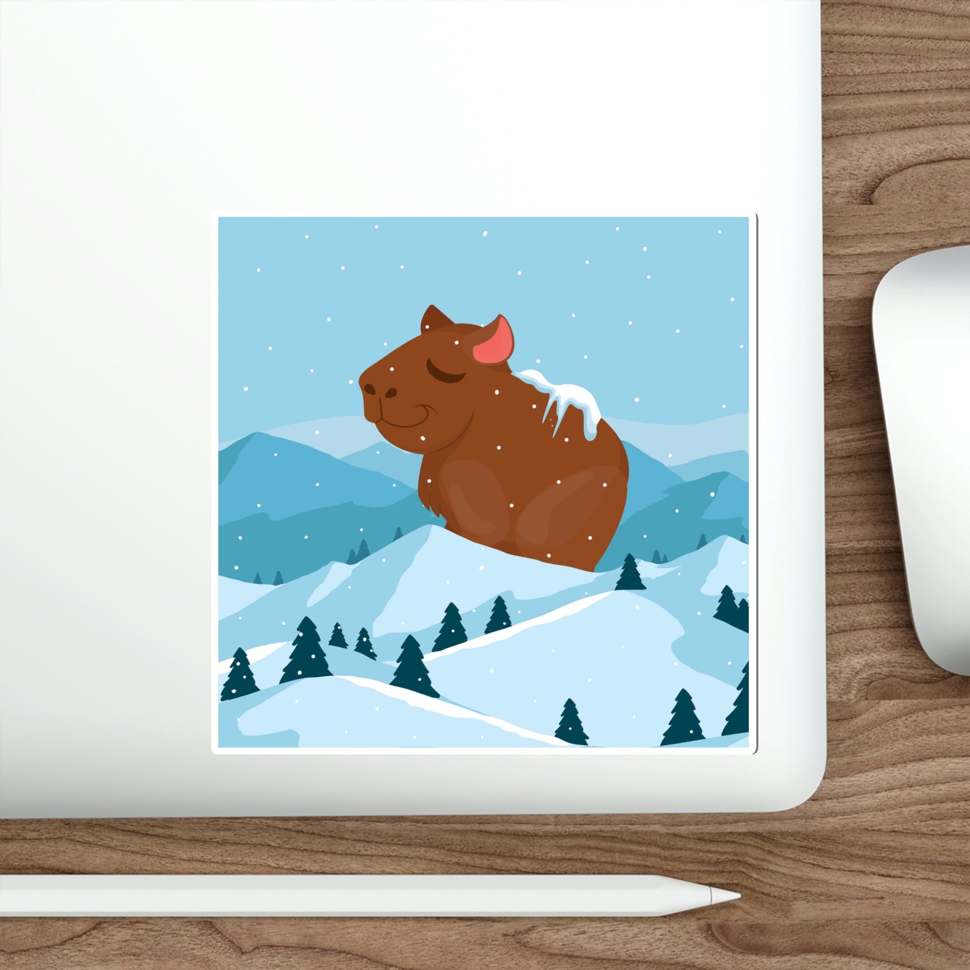 Mountain Wild Capybara Cute Funny Anime Art Cartoon Die-Cut Sticker Ichaku [Perfect Gifts Selection]