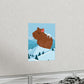 Mountain Wild Capybara Cute Funny Anime Art Cartoon Premium Matte Vertical Posters Ichaku [Perfect Gifts Selection]