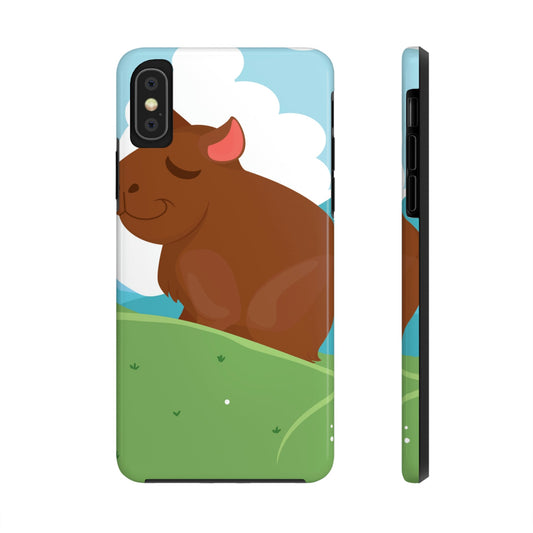 Mountain Wild Capybara Cute Funny Anime Art Tough Phone Cases Case-Mate Ichaku [Perfect Gifts Selection]