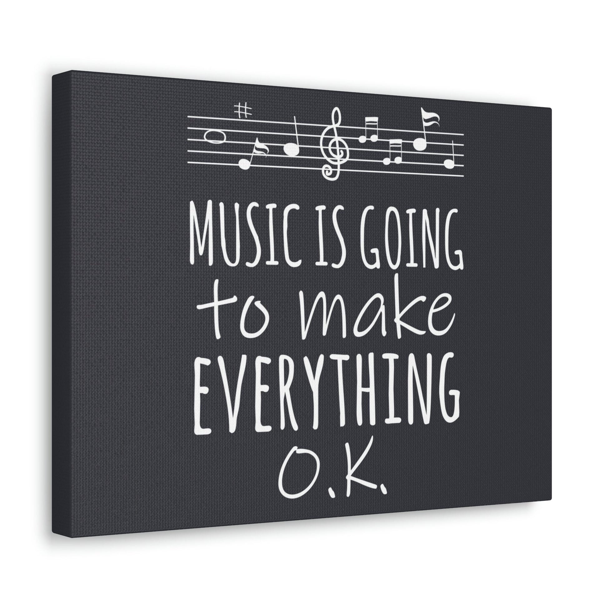 Music Is Going To Make Everything Ok Music Quotes Aesthetic Classic Art Canvas Gallery Wraps Ichaku [Perfect Gifts Selection]