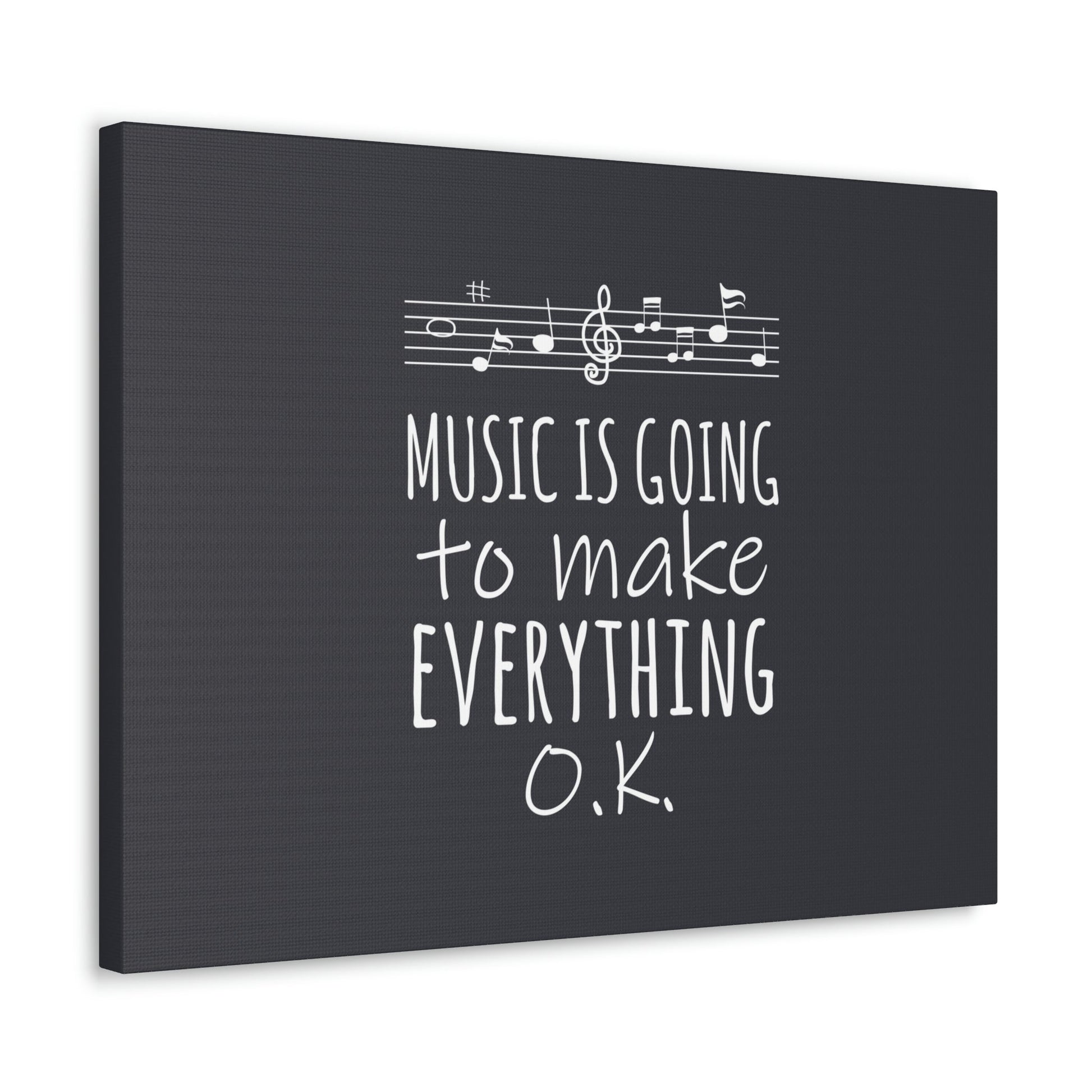 Music Is Going To Make Everything Ok Music Quotes Aesthetic Classic Art Canvas Gallery Wraps Ichaku [Perfect Gifts Selection]