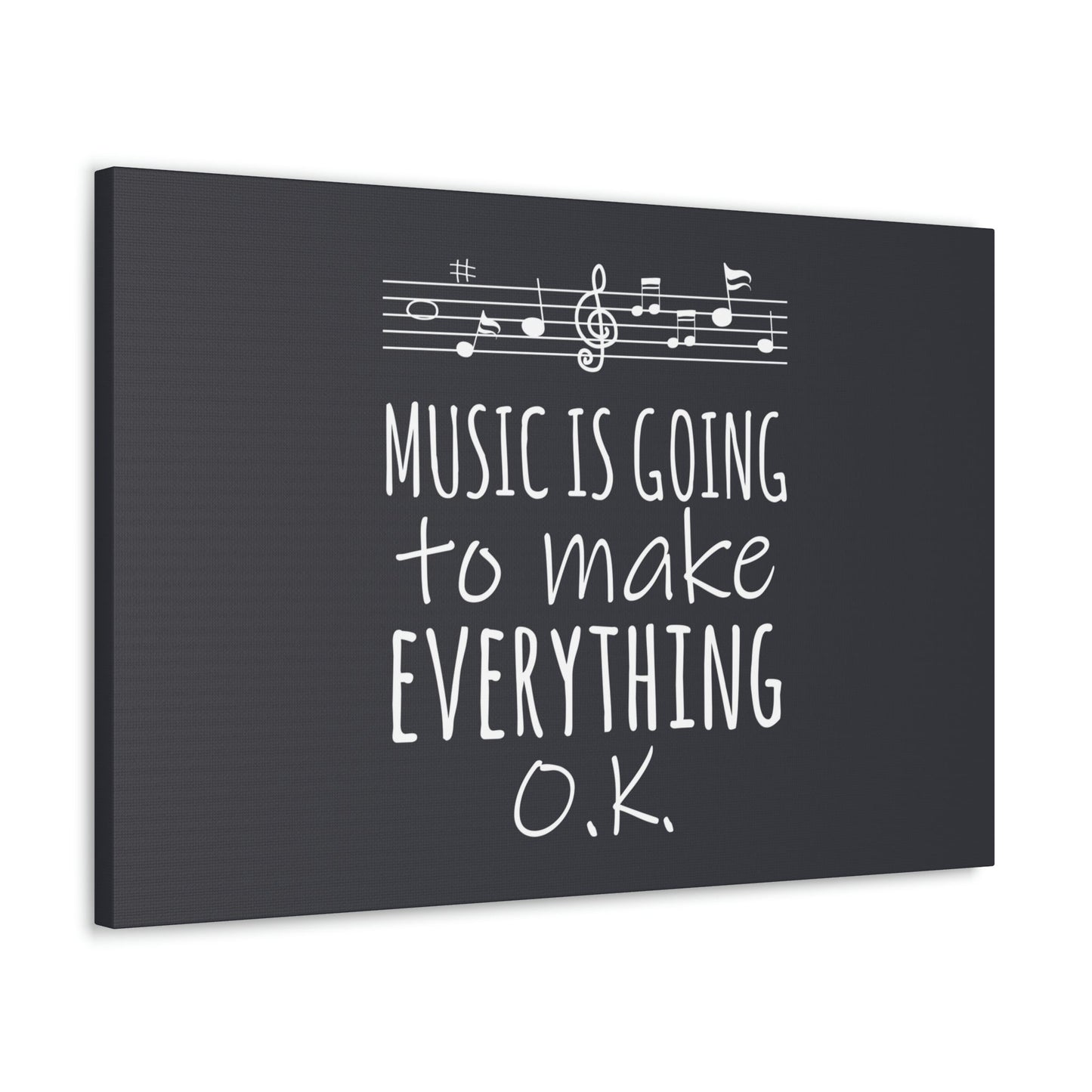 Music Is Going To Make Everything Ok Music Quotes Aesthetic Classic Art Canvas Gallery Wraps Ichaku [Perfect Gifts Selection]