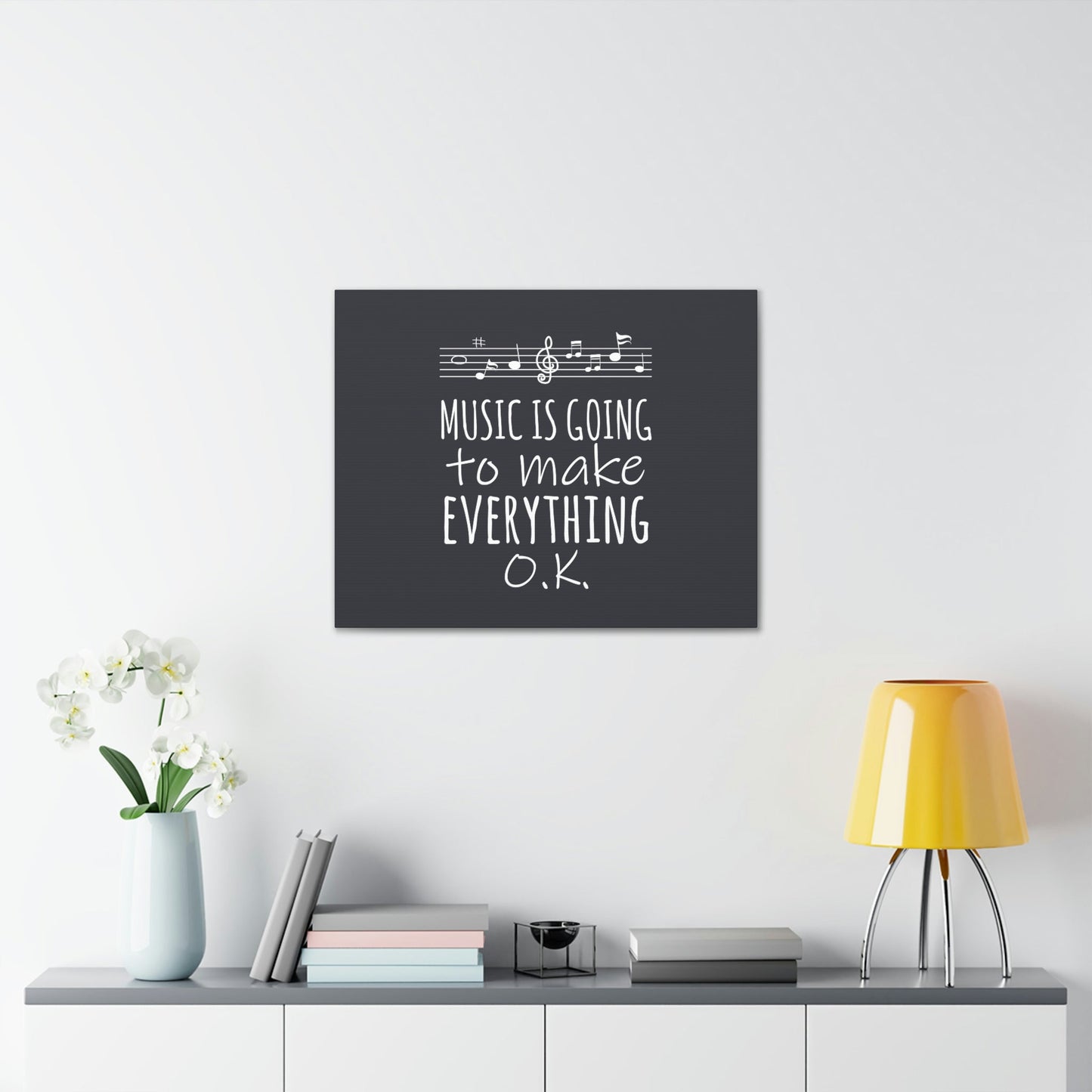 Music Is Going To Make Everything Ok Music Quotes Aesthetic Classic Art Canvas Gallery Wraps Ichaku [Perfect Gifts Selection]