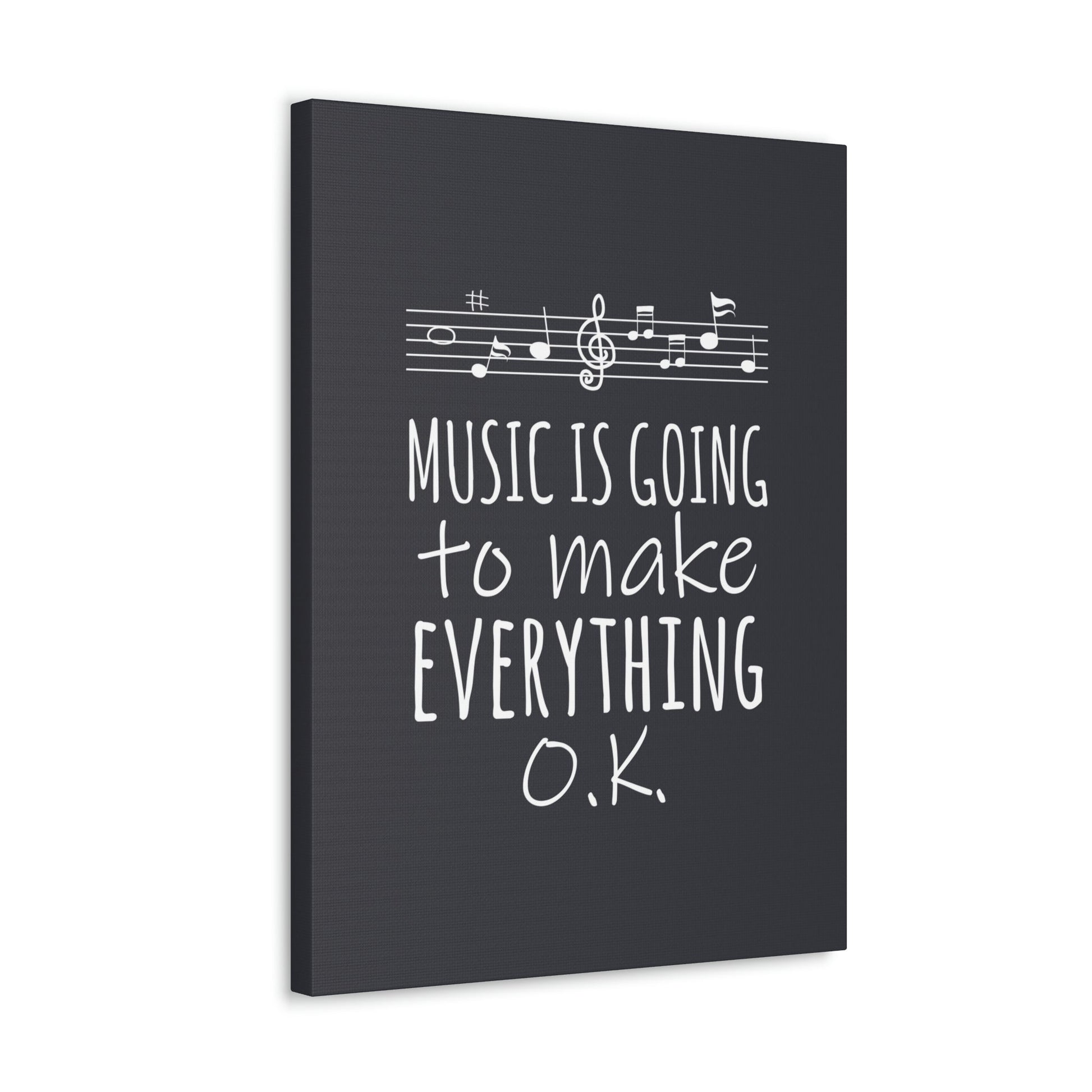 Music Is Going To Make Everything Ok Music Quotes Aesthetic Classic Art Canvas Gallery Wraps Ichaku [Perfect Gifts Selection]