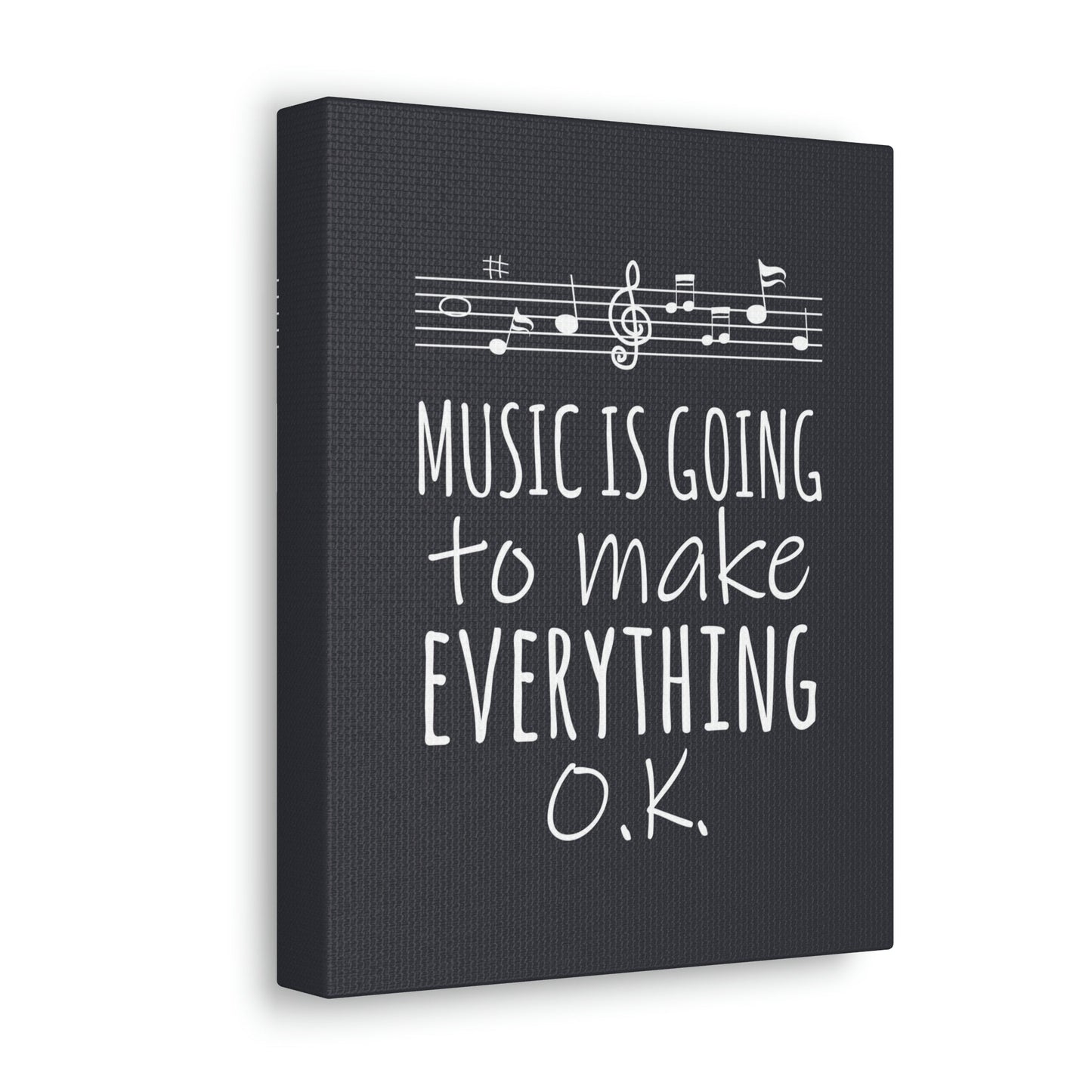 Music Is Going To Make Everything Ok Music Quotes Aesthetic Classic Art Canvas Gallery Wraps Ichaku [Perfect Gifts Selection]