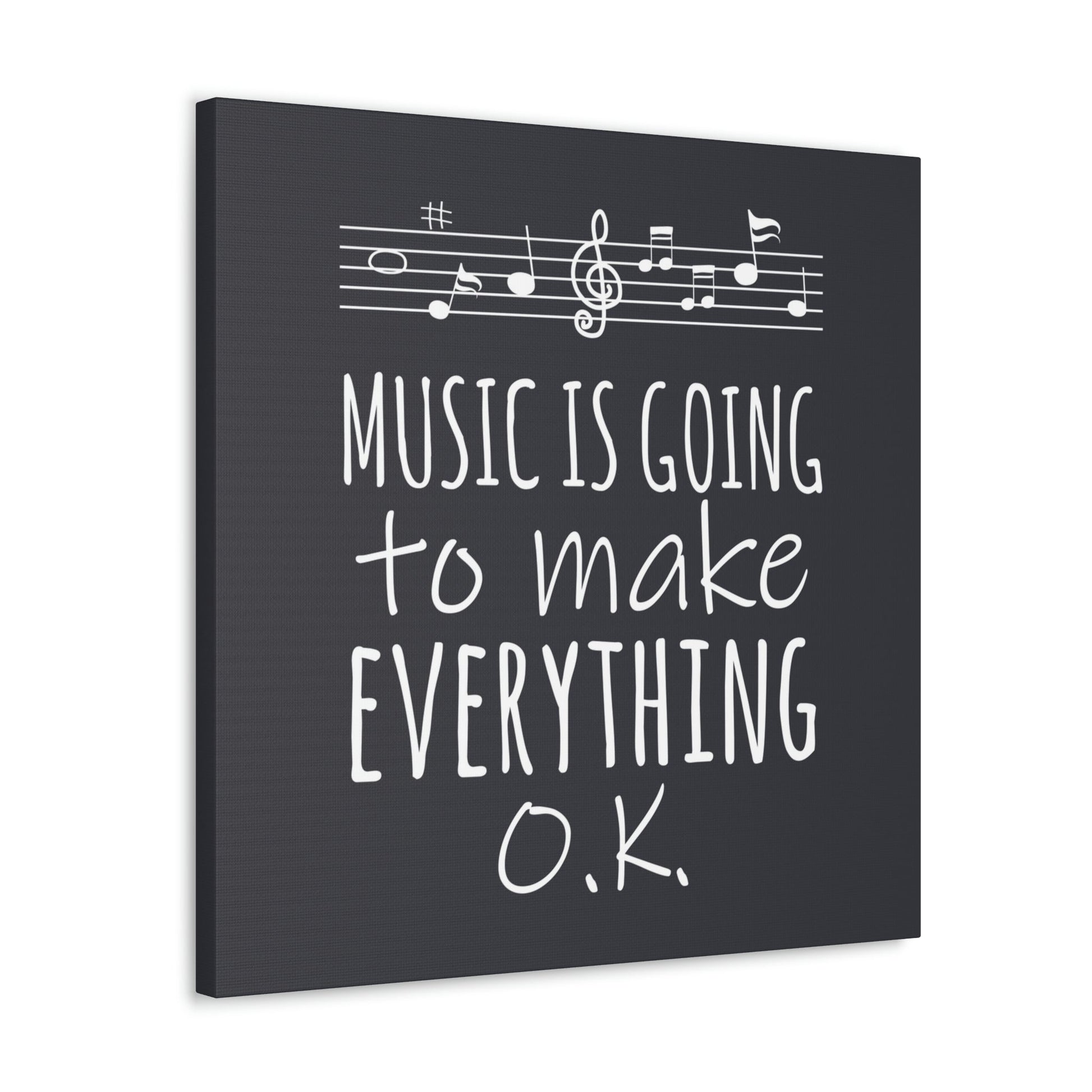 Music Is Going To Make Everything Ok Music Quotes Aesthetic Classic Art Canvas Gallery Wraps Ichaku [Perfect Gifts Selection]