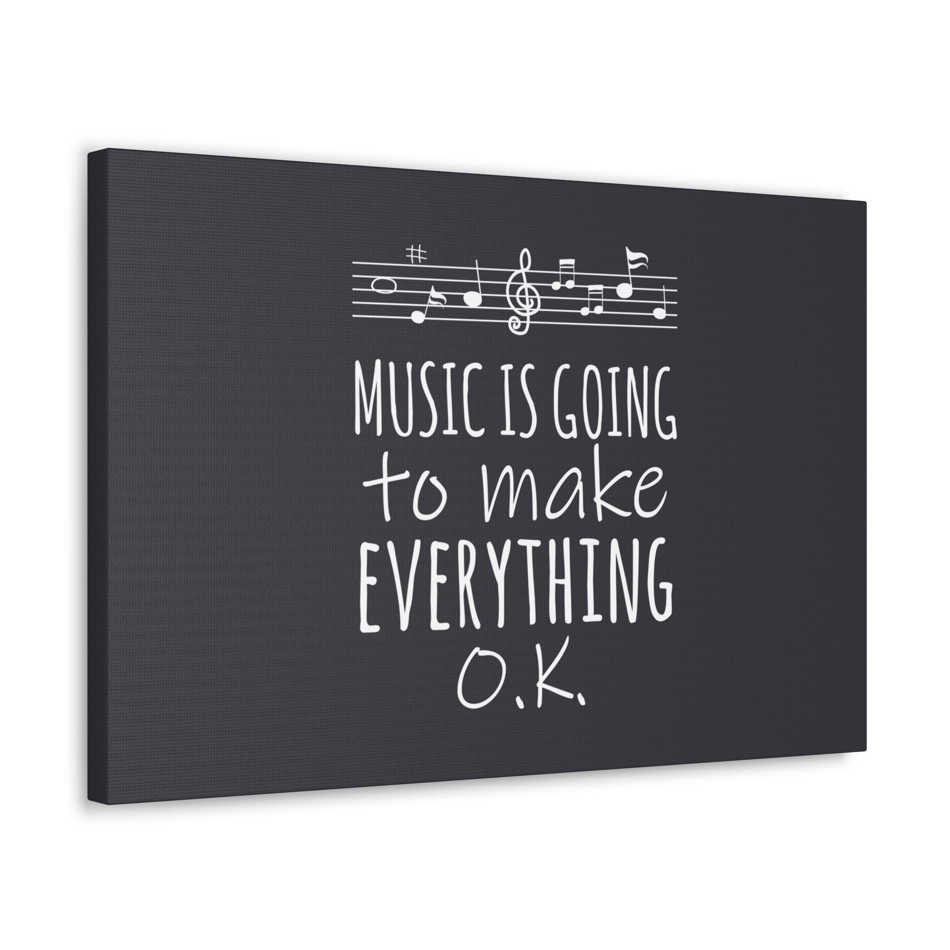 Music Is Going To Make Everything Ok Music Quotes Aesthetic Classic Art Canvas Gallery Wraps Ichaku [Perfect Gifts Selection]