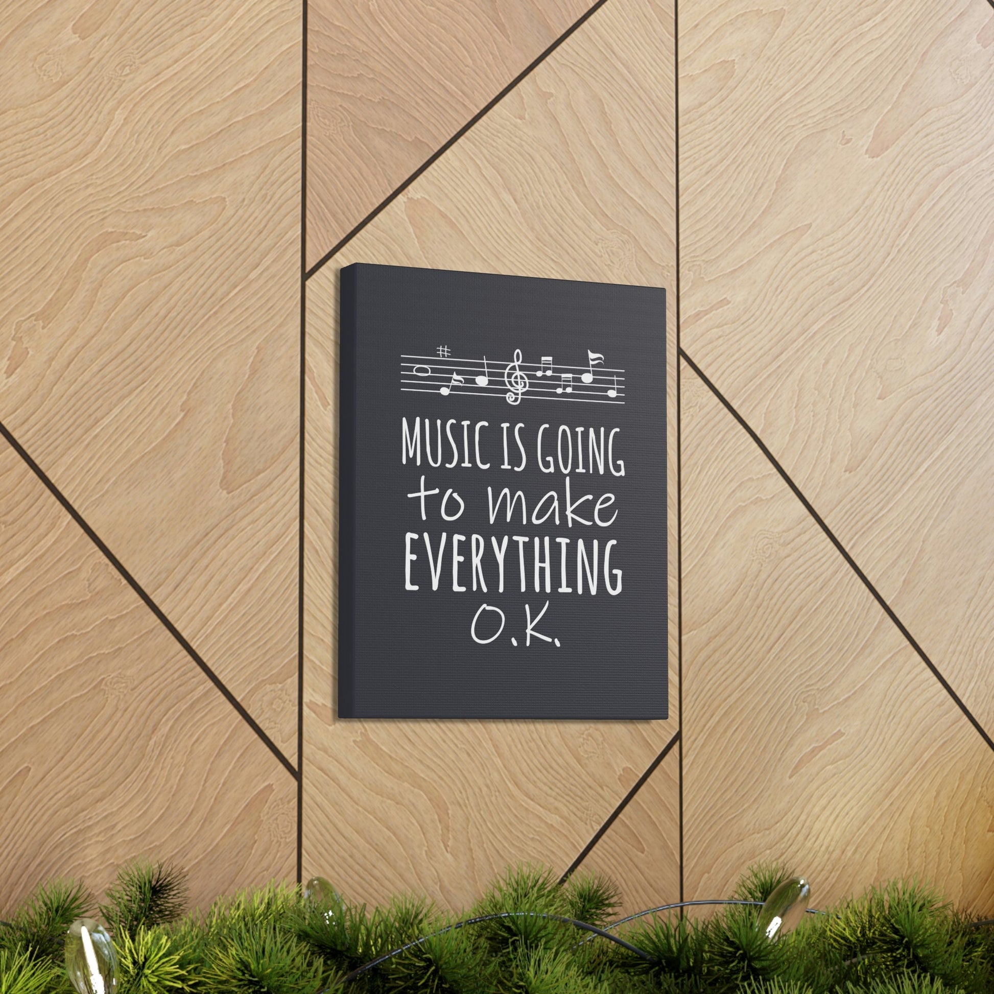 Music Is Going To Make Everything Ok Music Quotes Aesthetic Classic Art Canvas Gallery Wraps Ichaku [Perfect Gifts Selection]